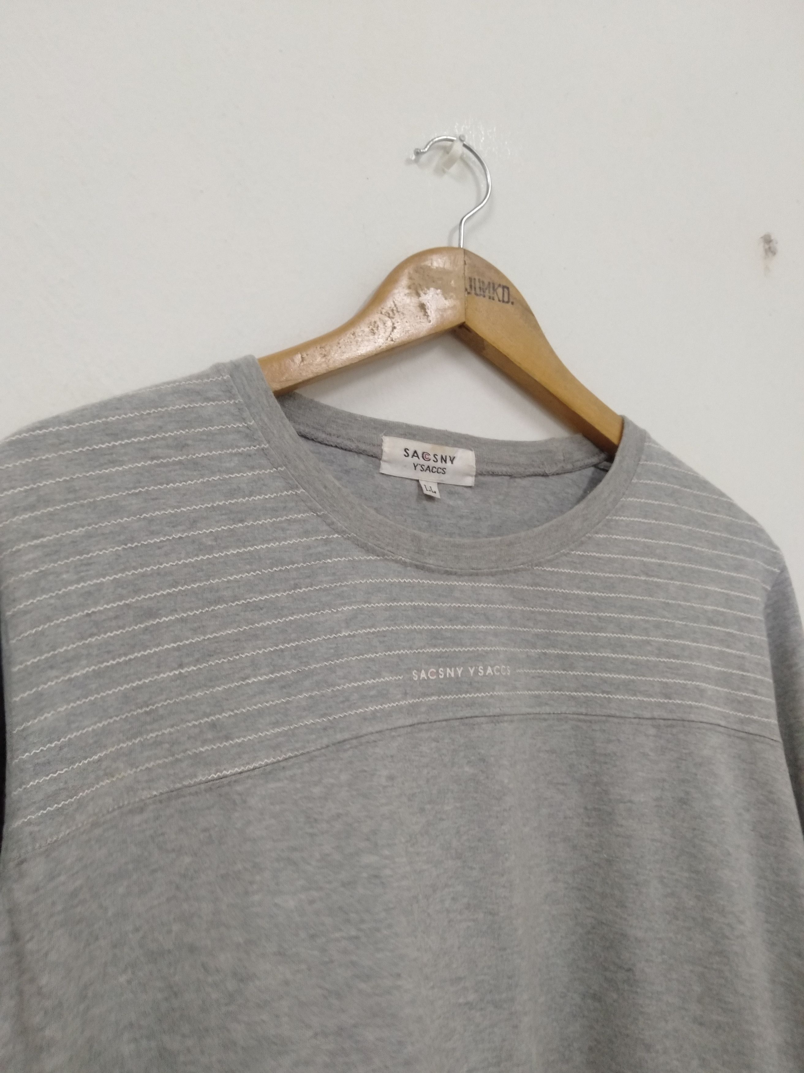 Japanese Brand Y's Yohji Yamamoto Y'saccs stripe LS t shirt Size US L / EU 52-54 / 3 - 4 Thumbnail