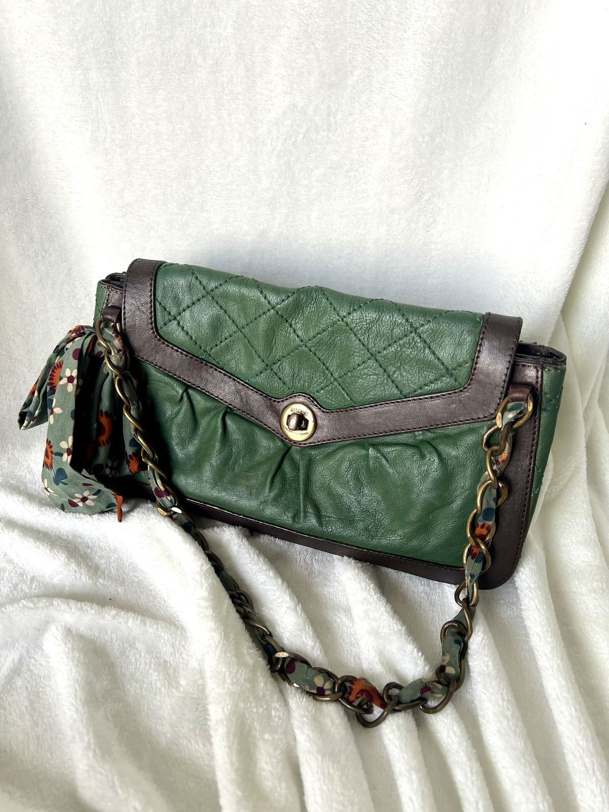 Moschino Moschino “Chain Scarf Green” Shoulder Bag Size ONE SIZE - 2 Thumbnail