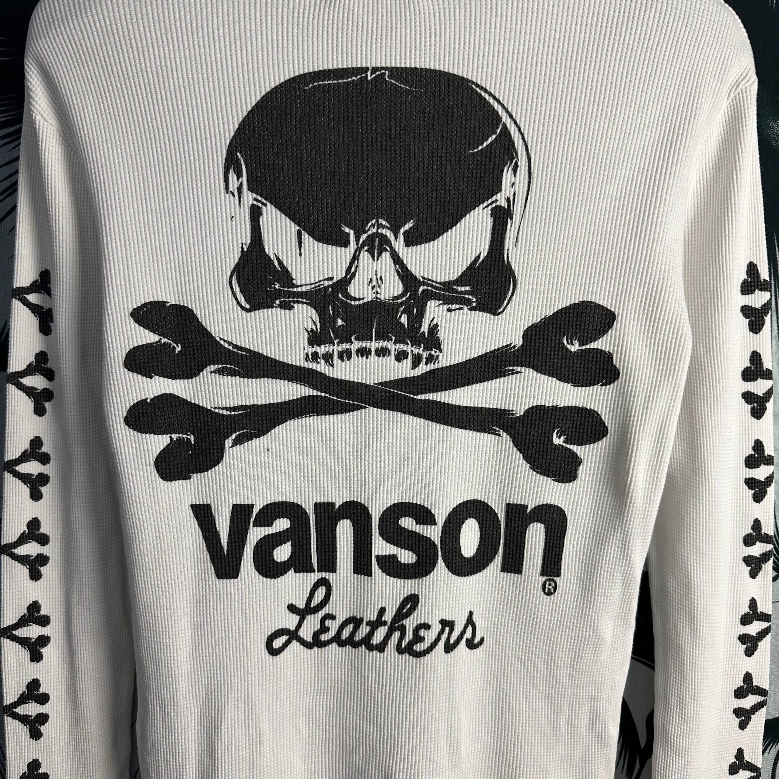 Vanson Leathers Authentic Vanson Leathers Bone Cross Skull Waffle Size US M / EU 48-50 / 2 - 8 Thumbnail