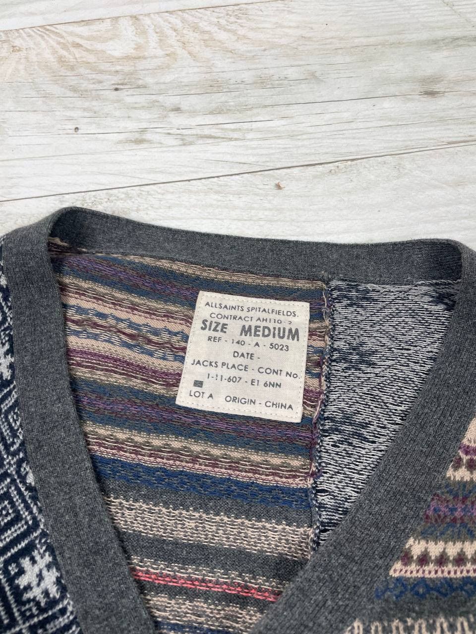 Allsaints Allsaints Patchwork Oslo Cardigan Sweater Size US M / EU 48-50 / 2 - 6 Thumbnail