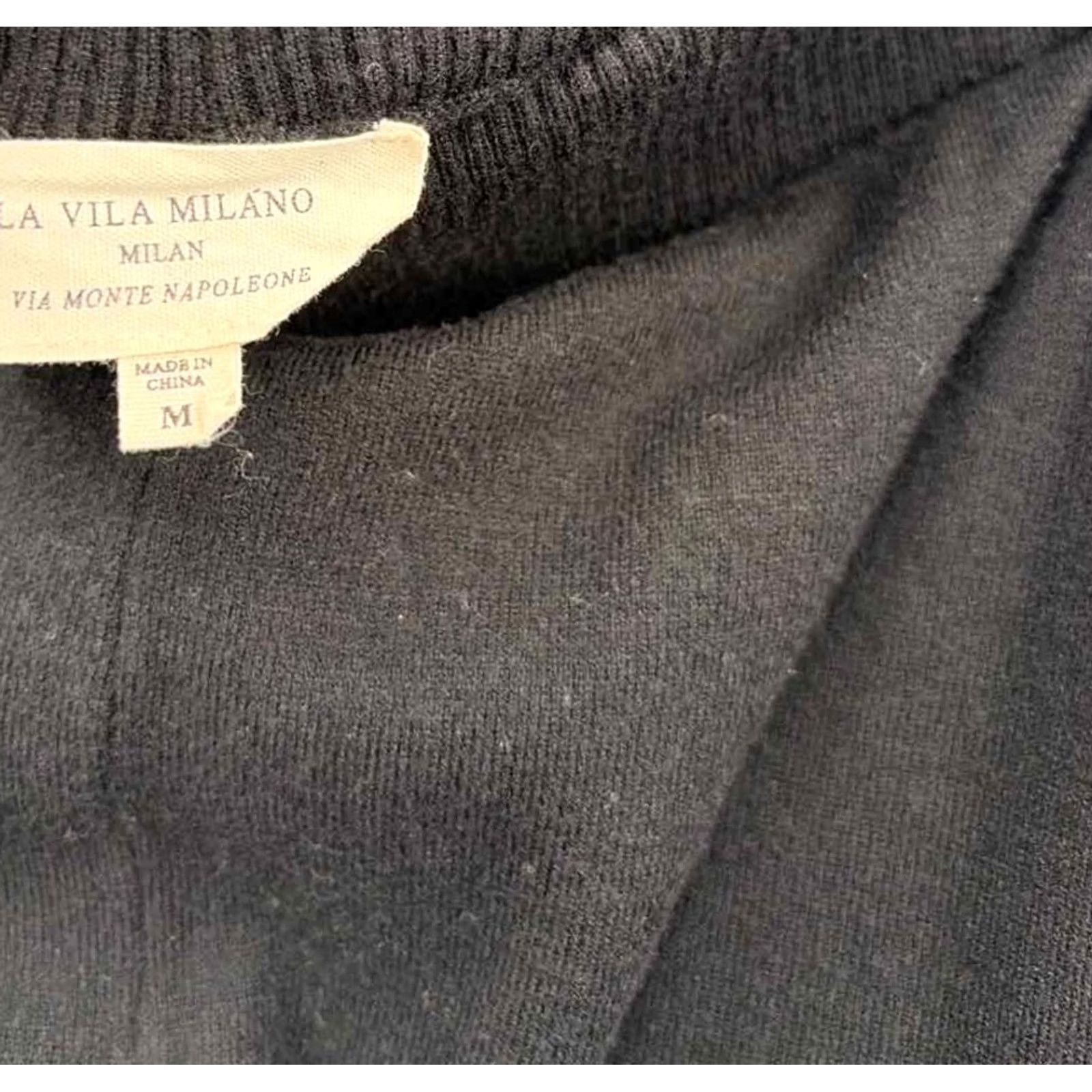 Vintage Vila Milano Black Pull On Pants - Medium - Pre-Owned - Regular - Womens Size 32" / US 10 / IT 46 - 2 Thumbnail