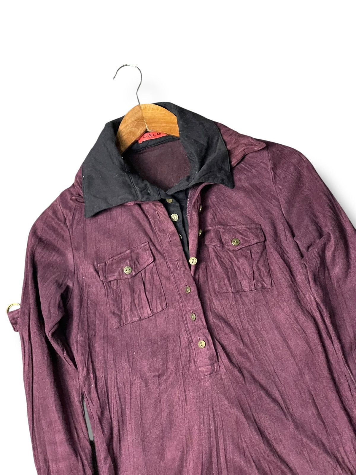 Japanese Brand × Vintage CALM Brand Long Sleeve Pullover Jacket (101) Size US XXS / EU 40 - 2 Thumbnail
