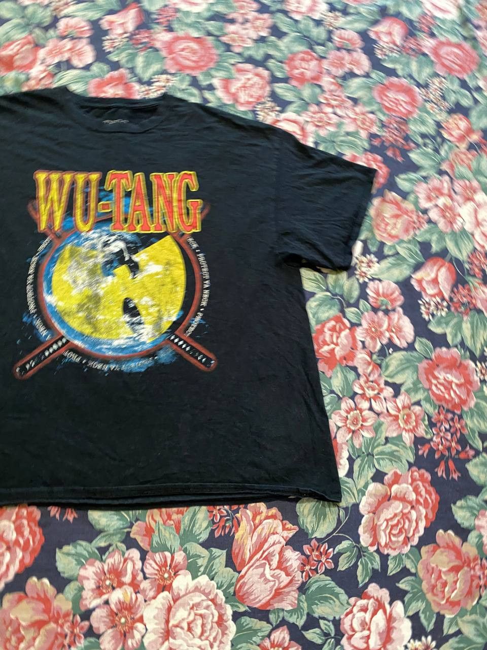 Wu-Tang Clan 3XL Y2K T-shirt Wu-Tang Clan big logo black Vintage Size US XXL / EU 58 / 5 - 16 Thumbnail