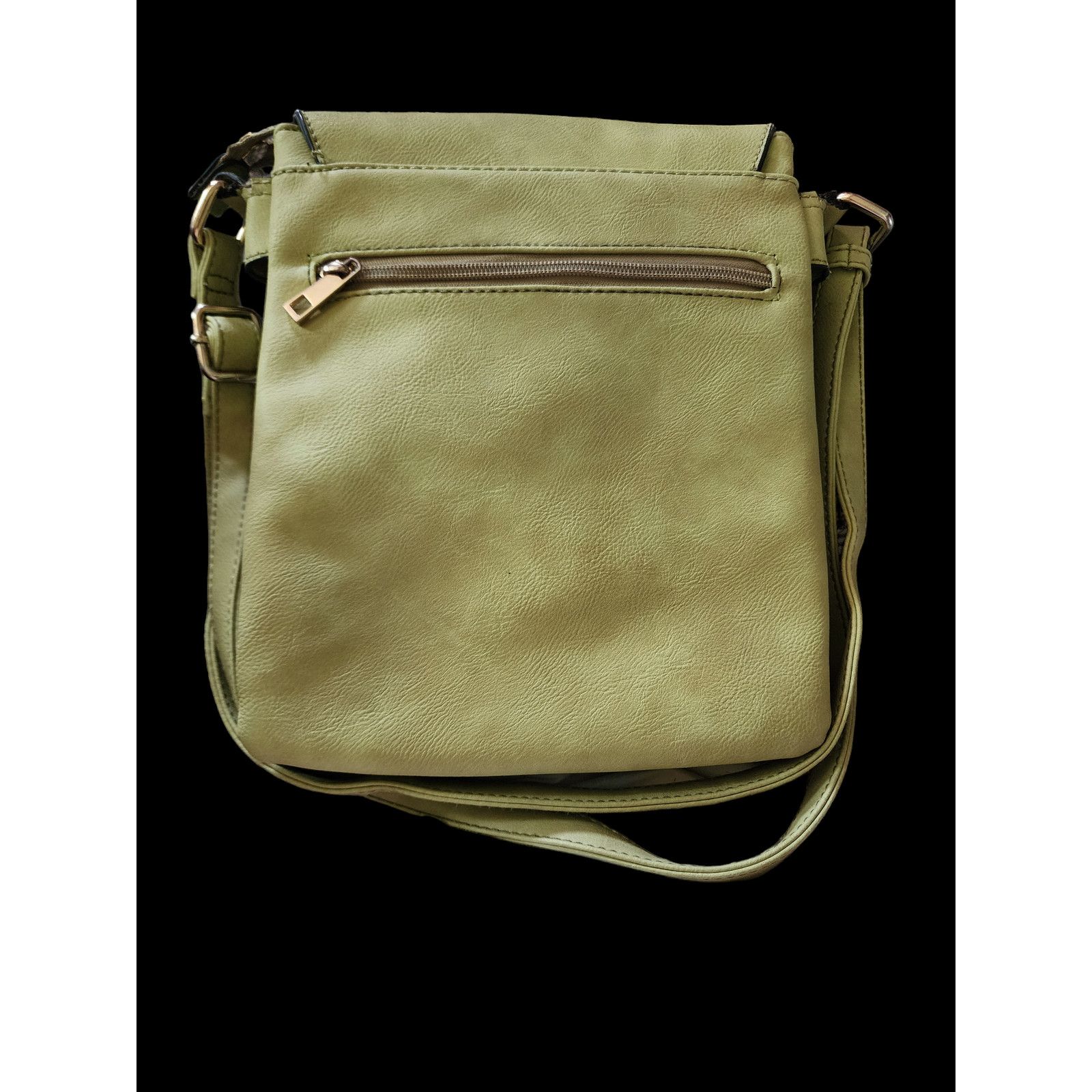 Unknown London Unbranded lime green faux-leather crossbody bag Size ONE SIZE - 2 Thumbnail