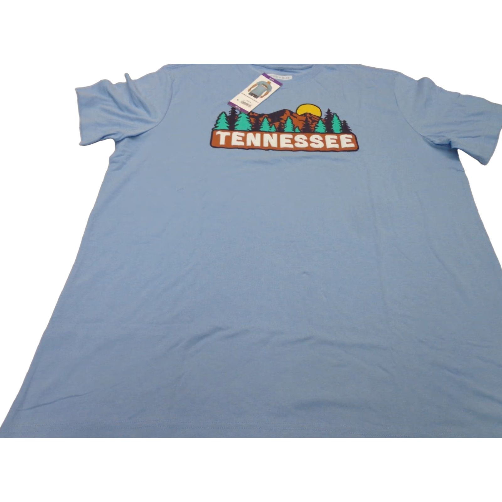 Vintage State Of Mine Tennessee Mountain Graphic T-Shirt Blue 2XL Men XS? Wait. Size US XXL / EU 58 / 5 - 1 Thumbnail