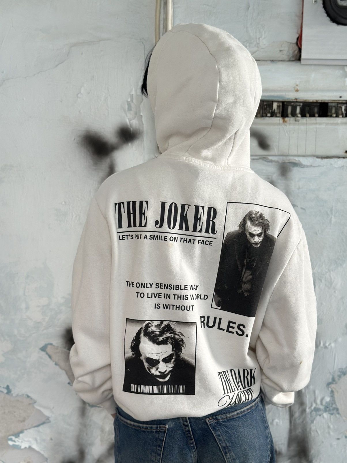 DC Comics VTG Joker Hoodie Big Logo Size L Trashed 00s USA Hype Staff Size US L / EU 52-54 / 3 - 1 Thumbnail