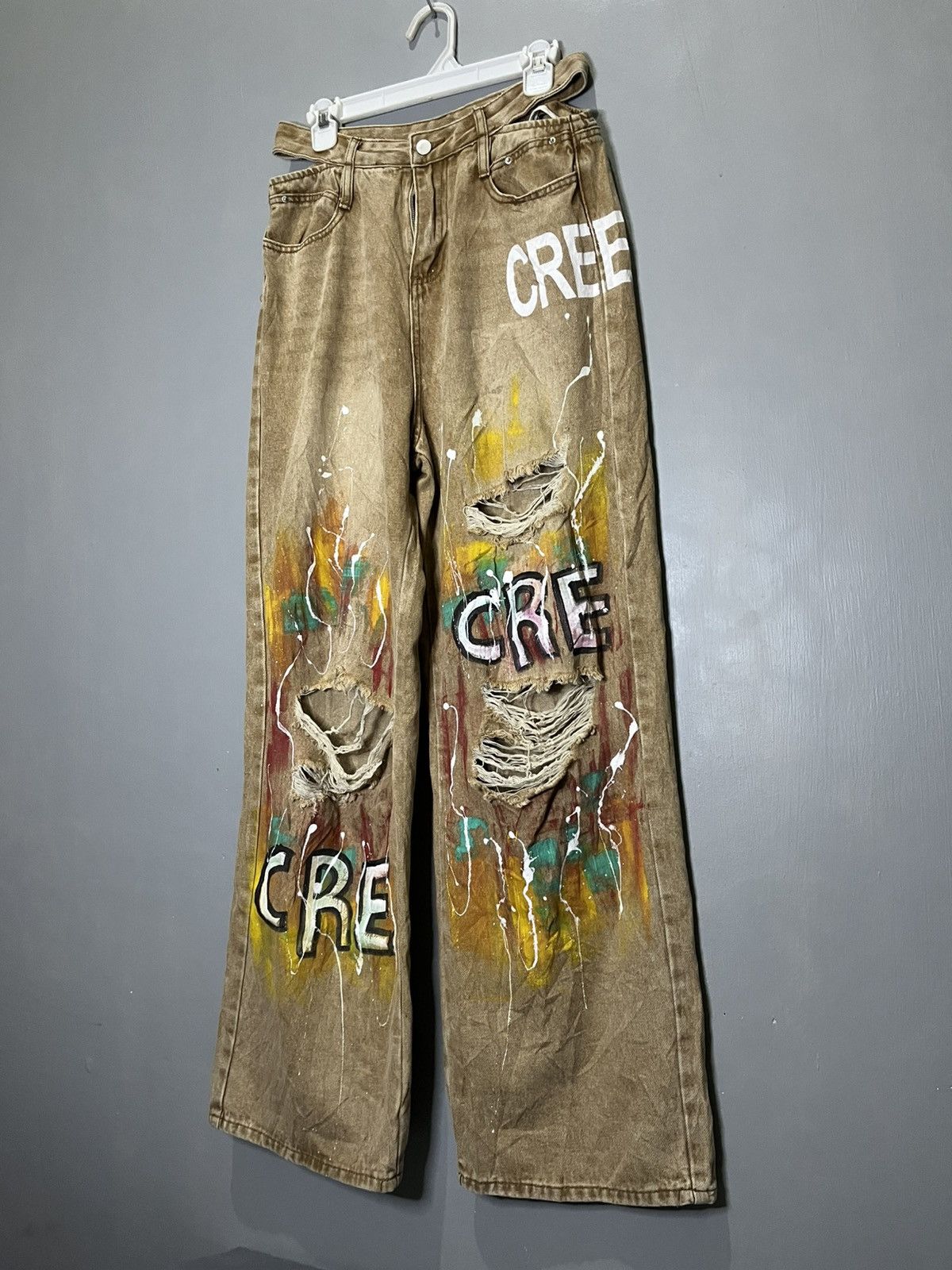 If Six Was Nine × Japanese Brand Y2K Flared Jeans Size US 31 - 2 Thumbnail