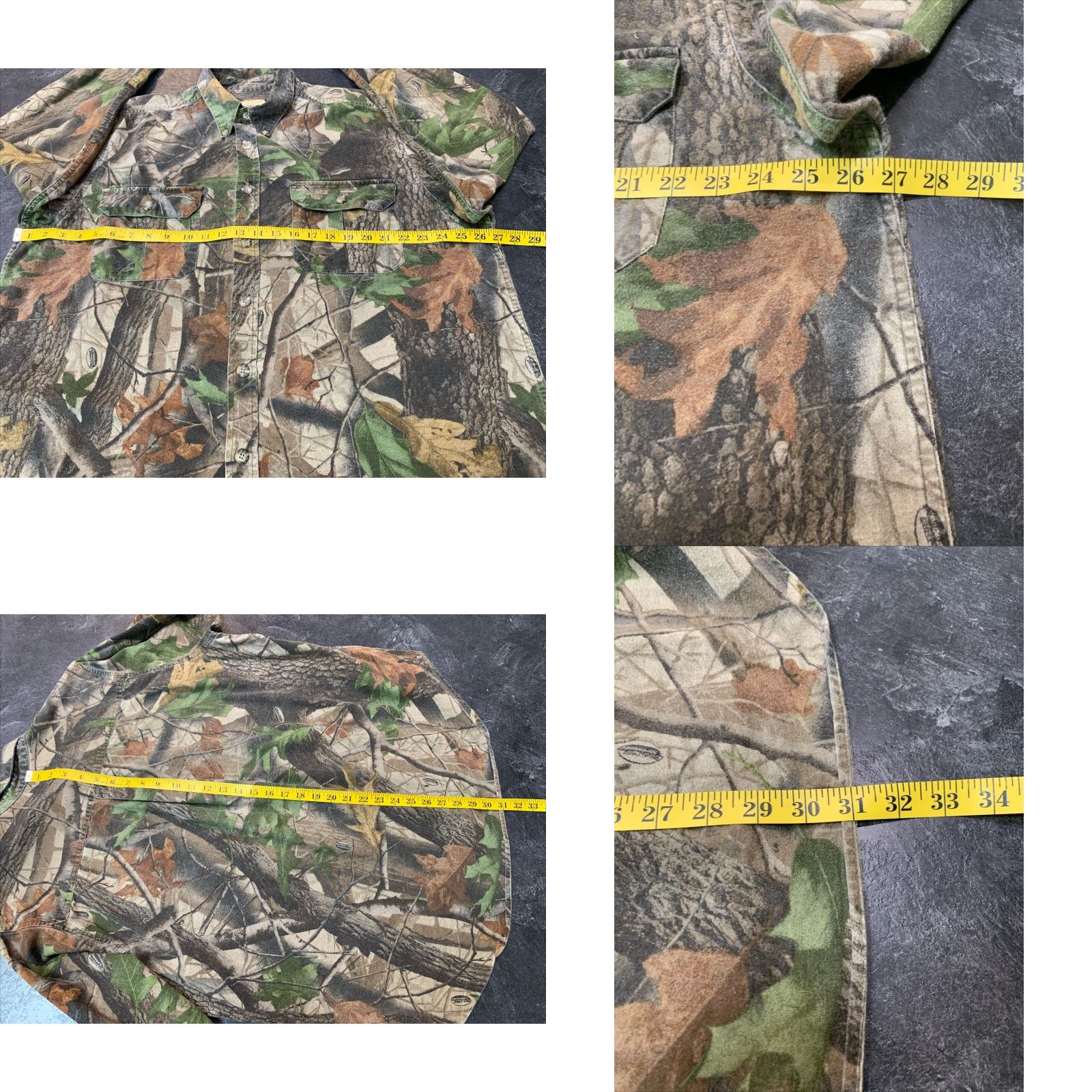 Realtree VINTAGE Wells Creek Men's XL Camouflage Flannel Shirt Outdoor Hunting Camo Long Sleeve Button-Up Size US XL / EU 56 / 4 - 8 Thumbnail