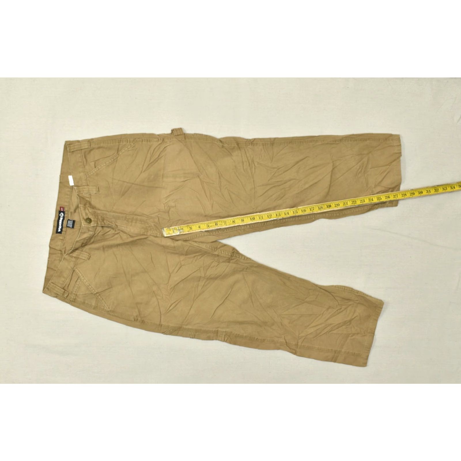 Vintage Wolverine Men's 38x30 Brown Cotton Canvas Utility Carpenter Work Pants Size US 38 / EU 54 - 4 Thumbnail