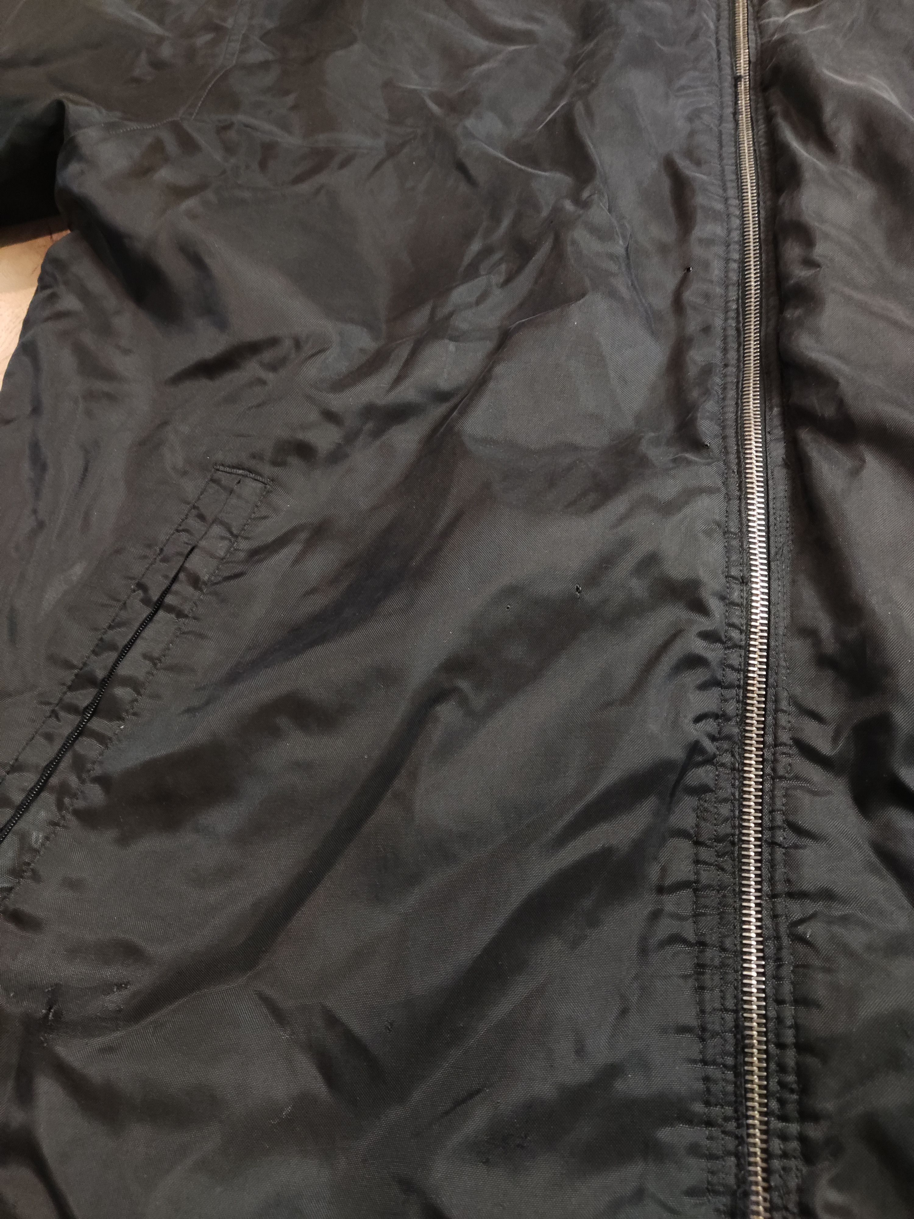 Japanese Brand × Nike Vintage NIKE 90s oversized distressed swoosh logo bomber zip Size US L / EU 52-54 / 3 - 5 Thumbnail