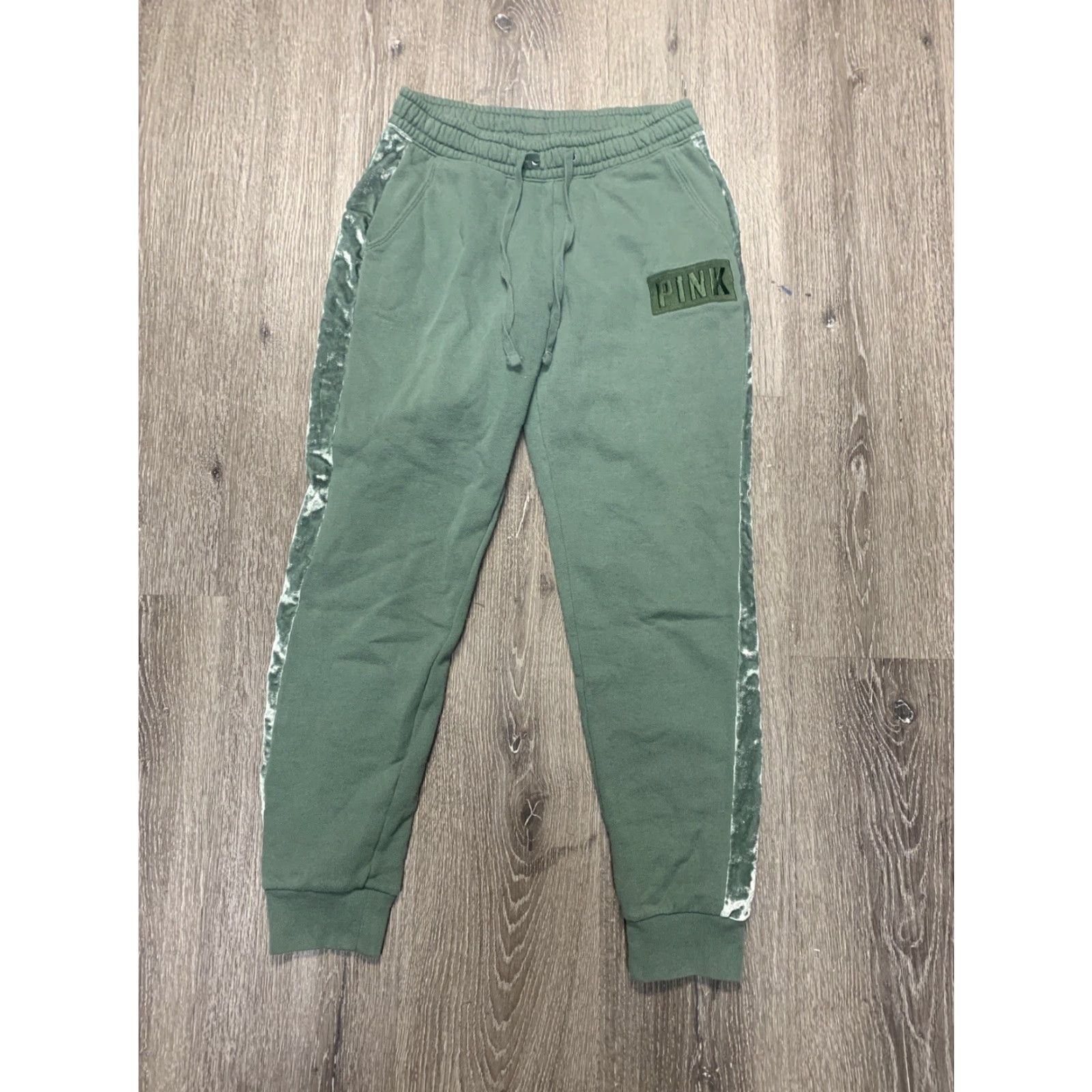 Victoria's Secret VINTAGE Victoria's Secret Pink Women's Velour Sweat Pants XS Green Jogger Womens XS Green Velour Sweatpants Size 26" / US 2 / IT 38 - 5 Thumbnail