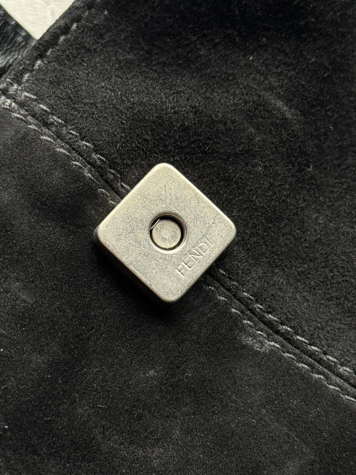 Fendi Fendi FF Buckle Suede Handbag Size ONE SIZE - 16 Thumbnail