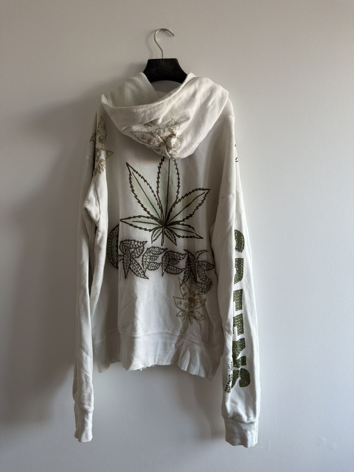 The Great China Wall *RARE* 90s VINTAGE THE GREAT CHINA WALL WEED HOODIE GREENS Size US L / EU 52-54 / 3 - 4 Thumbnail
