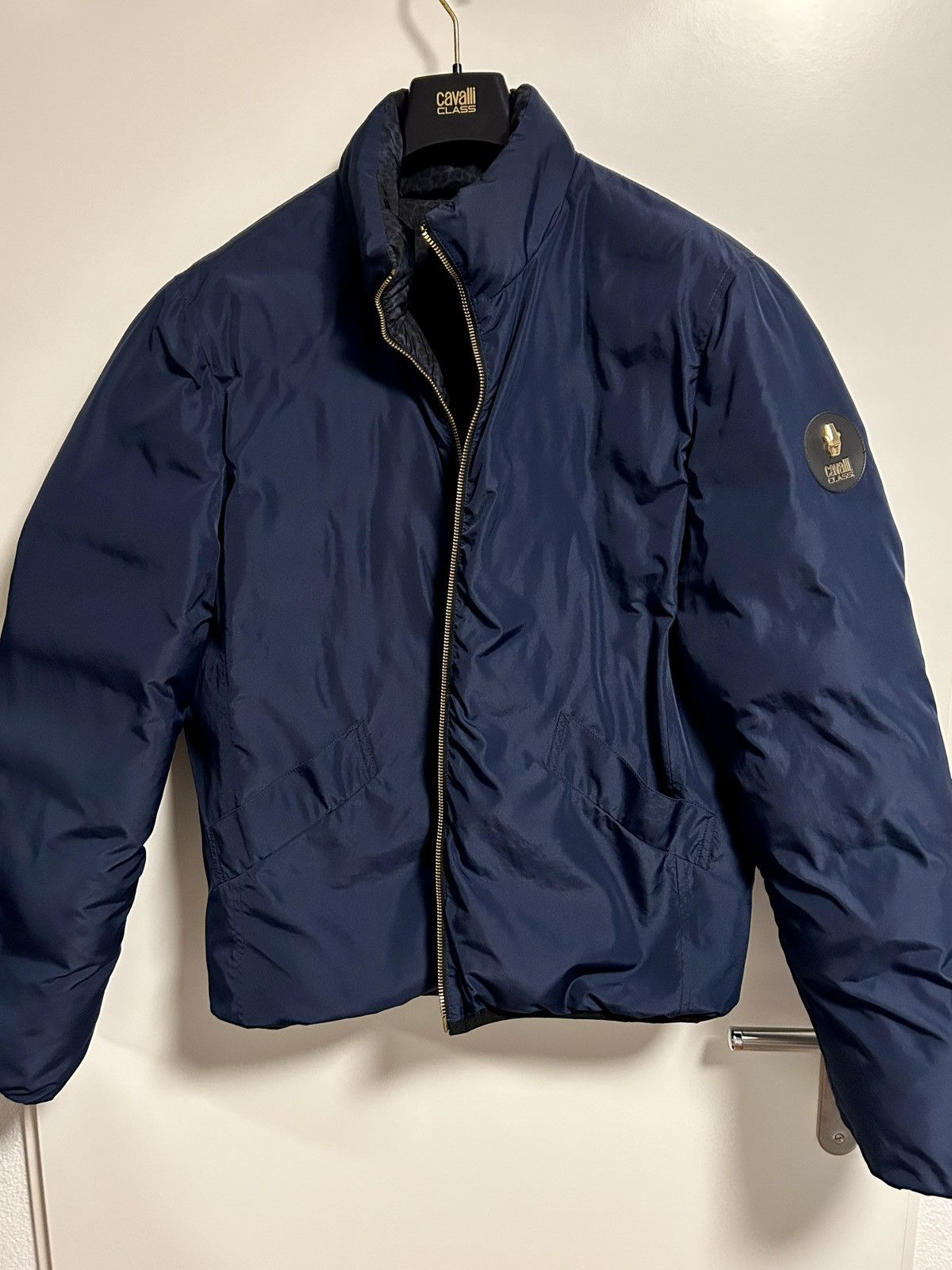 Cavalli Class × Roberto Cavalli DOUBLE-SIDED, RARE, BLUE CAVALLI BOMBER Size US L / EU 52-54 / 3 - 3 Thumbnail