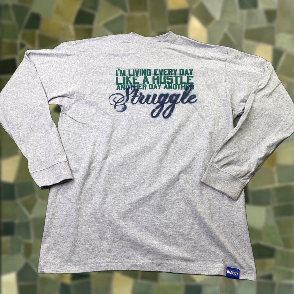 Vintage Vintage Bad Boy Mens Shirt Large Gray Hustle Struggle Notorious B.I.G. Rap Hip Hop 90s Shirt Mens L Gray 90s Size US L / EU 52-54 / 3 - 1 Thumbnail