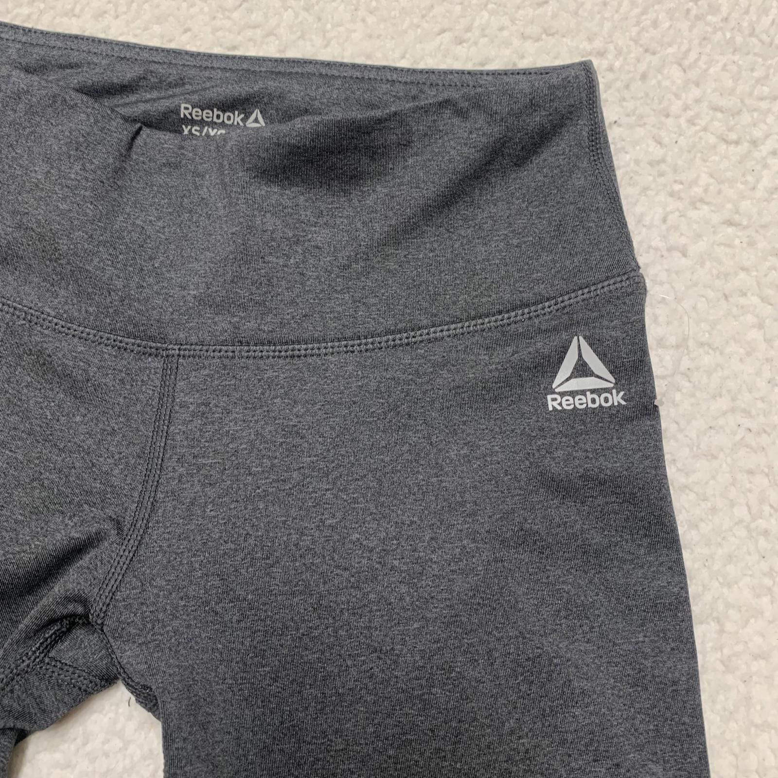 Reebok Reebok Women's Size X-Small Gray Black Athletic Leggings Size 26" / US 2 / IT 38 - 7 Thumbnail