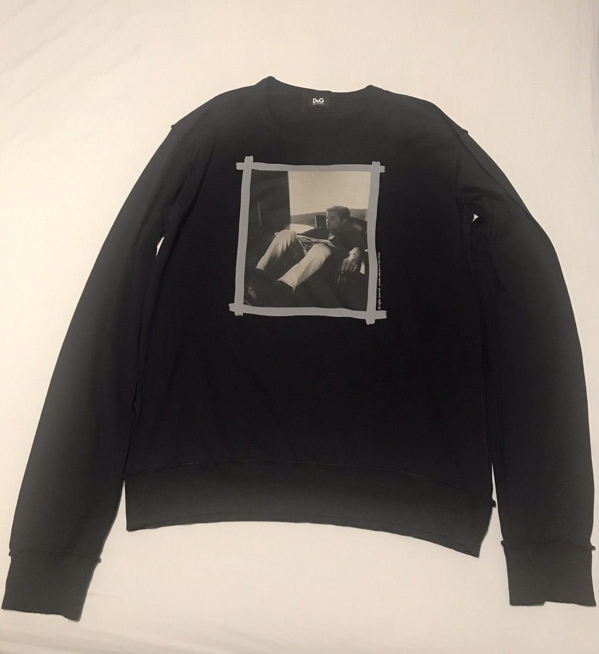 Dolce & Gabbana Dolce and Gabbana black T-shirt x Alain Delon Size US M / EU 48-50 / 2 - 1 Thumbnail