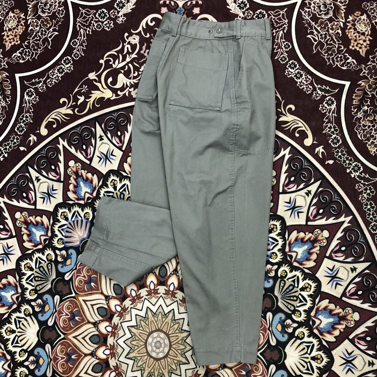 Christophe Lemaire × Japanese Brand × Uniqlo Uniqlo X Lemaire Pleated Baker Fatigue Pants Size 25" / US 0 / IT 36 - 16 Thumbnail