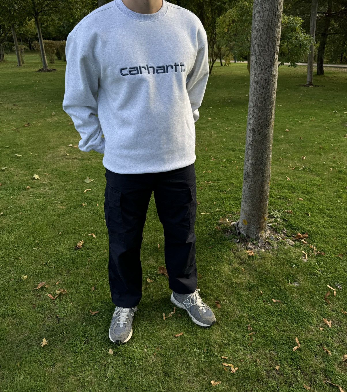 Carhartt Wip Carhartt Ash Heather Sweatshirt Size US XL / EU 56 / 4 - 1 Thumbnail