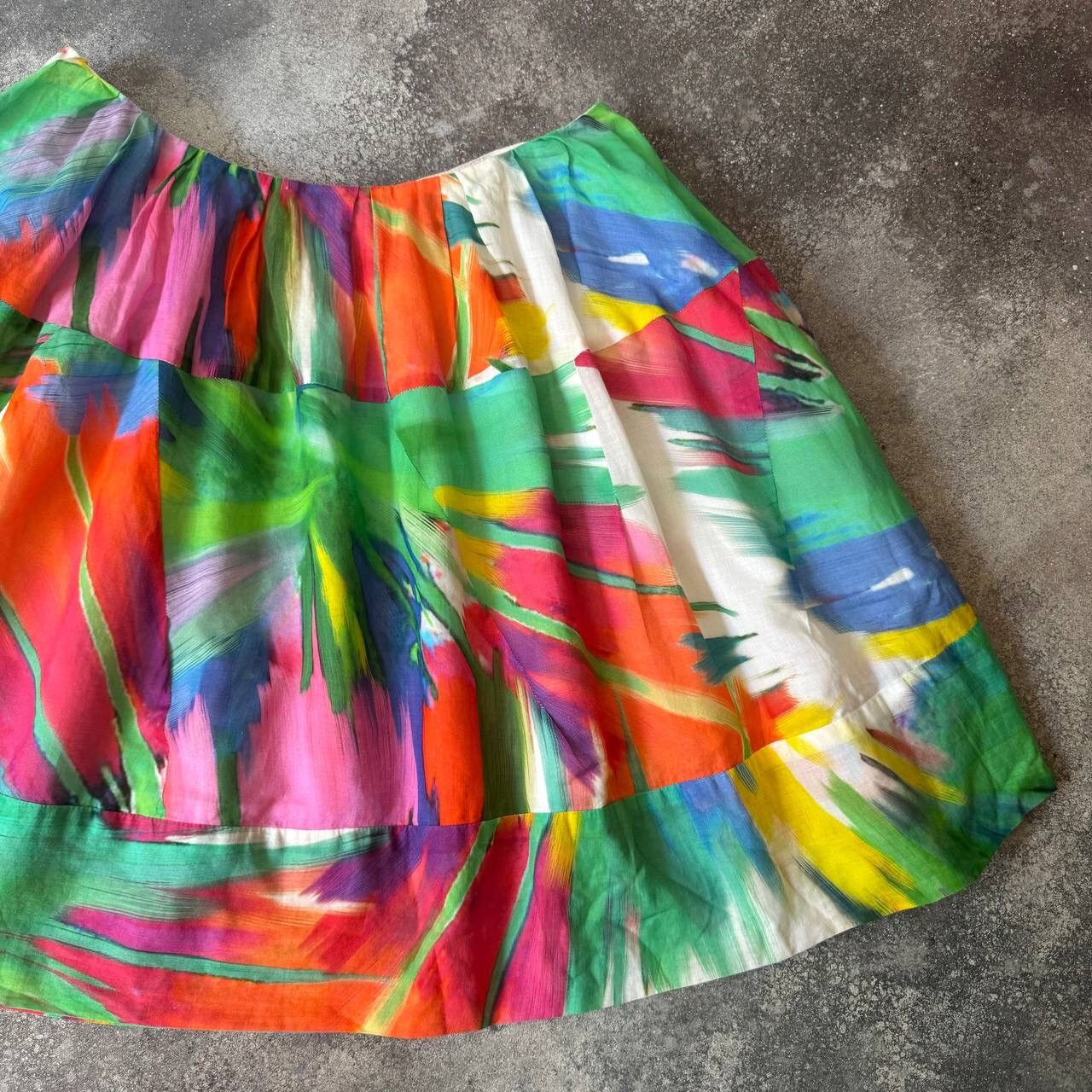 Iceberg × Vintage ICEBERG Vintage Colourful Pleated Skirt Size 28" / US 6 / IT 42 - 5 Thumbnail