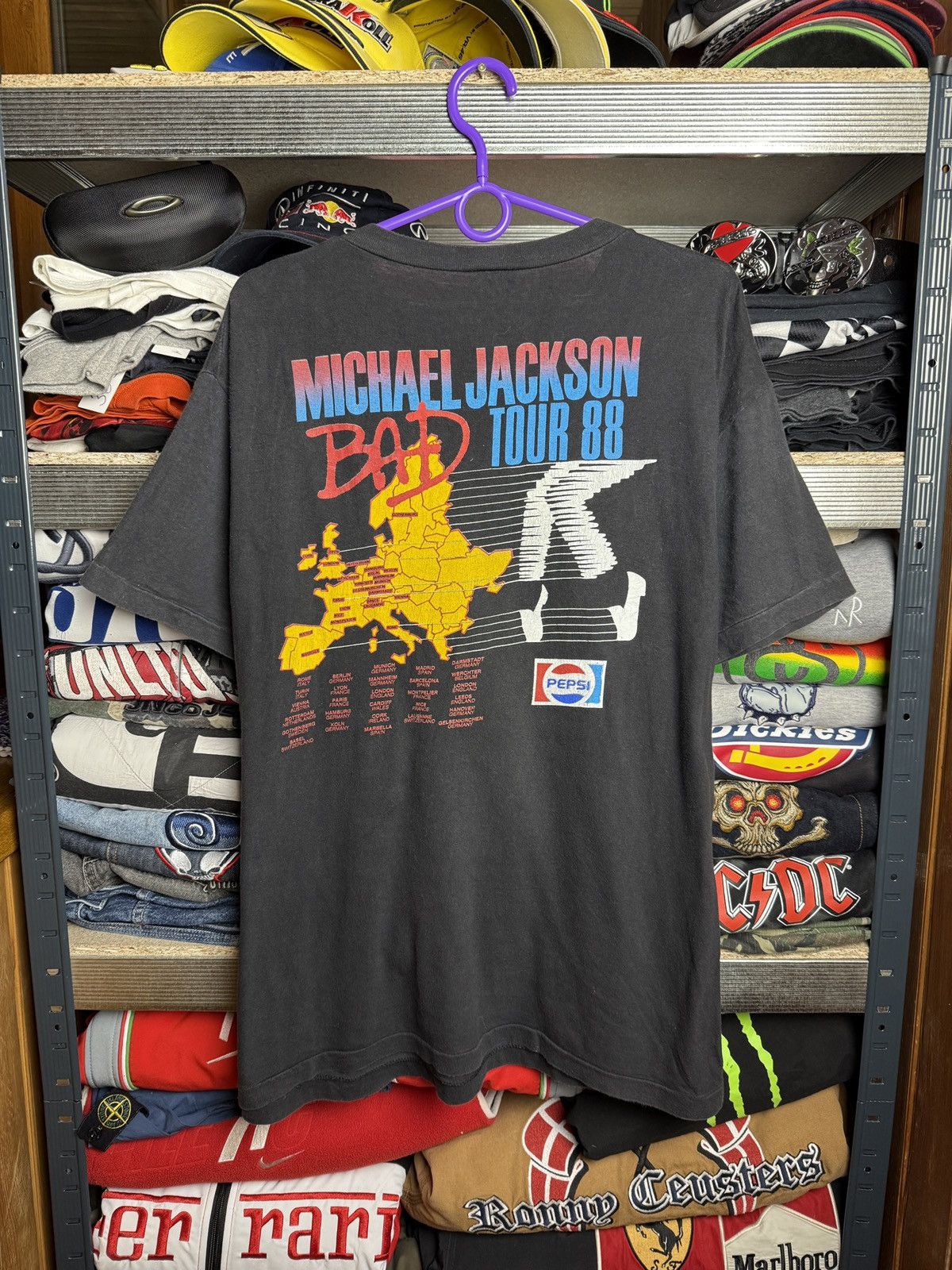 1998 Michael Jackson BAD tour t-shirt