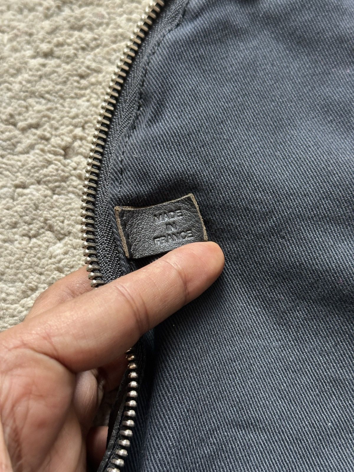 Comme des Garcons Homme Plus 2000s Florian Denicourt Black Leather & Linen Tote Bag Size ONE SIZE - 9 Thumbnail
