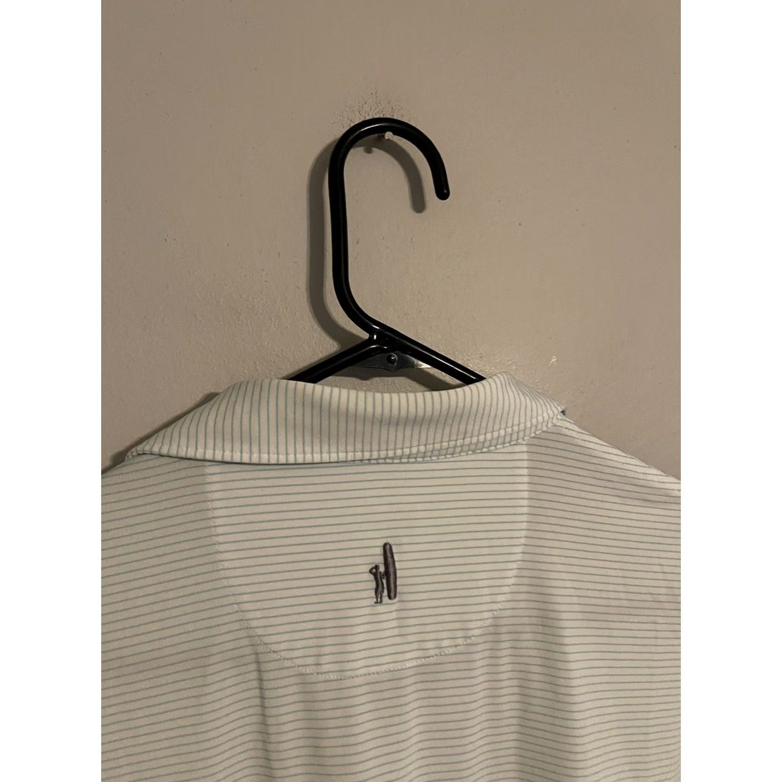 johnnie-O JOHNNIE-O Albatross Polo Golf Shirt Barbados Blue Men's L Striped Performance Size US L / EU 52-54 / 3 - 4 Thumbnail