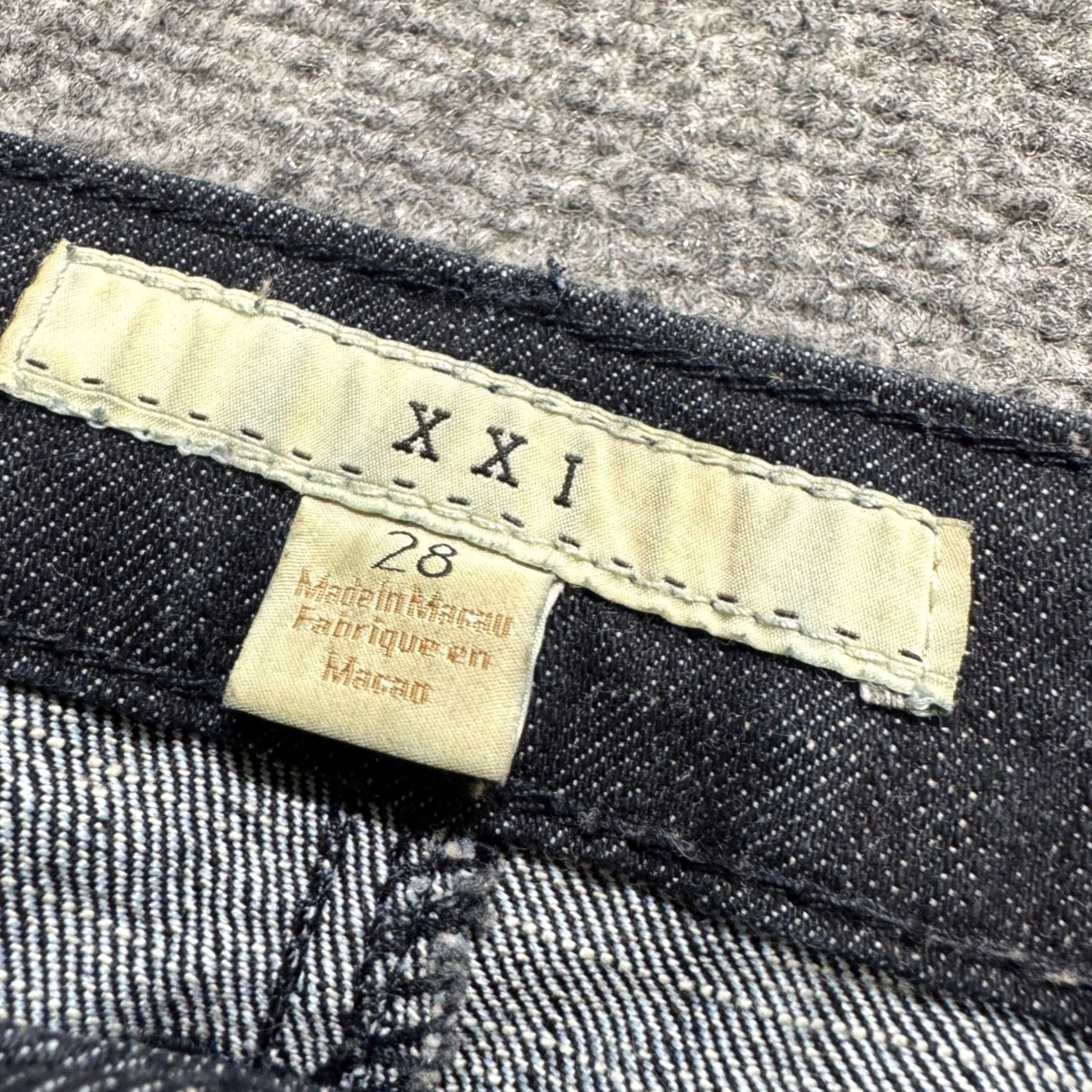 Denime Y2K Denim Jeans Womens 28 High-waisted Dark Wash Multi-button Closure 90s Womens Jeans, Distressed, Unbranded Size 28" / US 6 / IT 42 - 4 Thumbnail