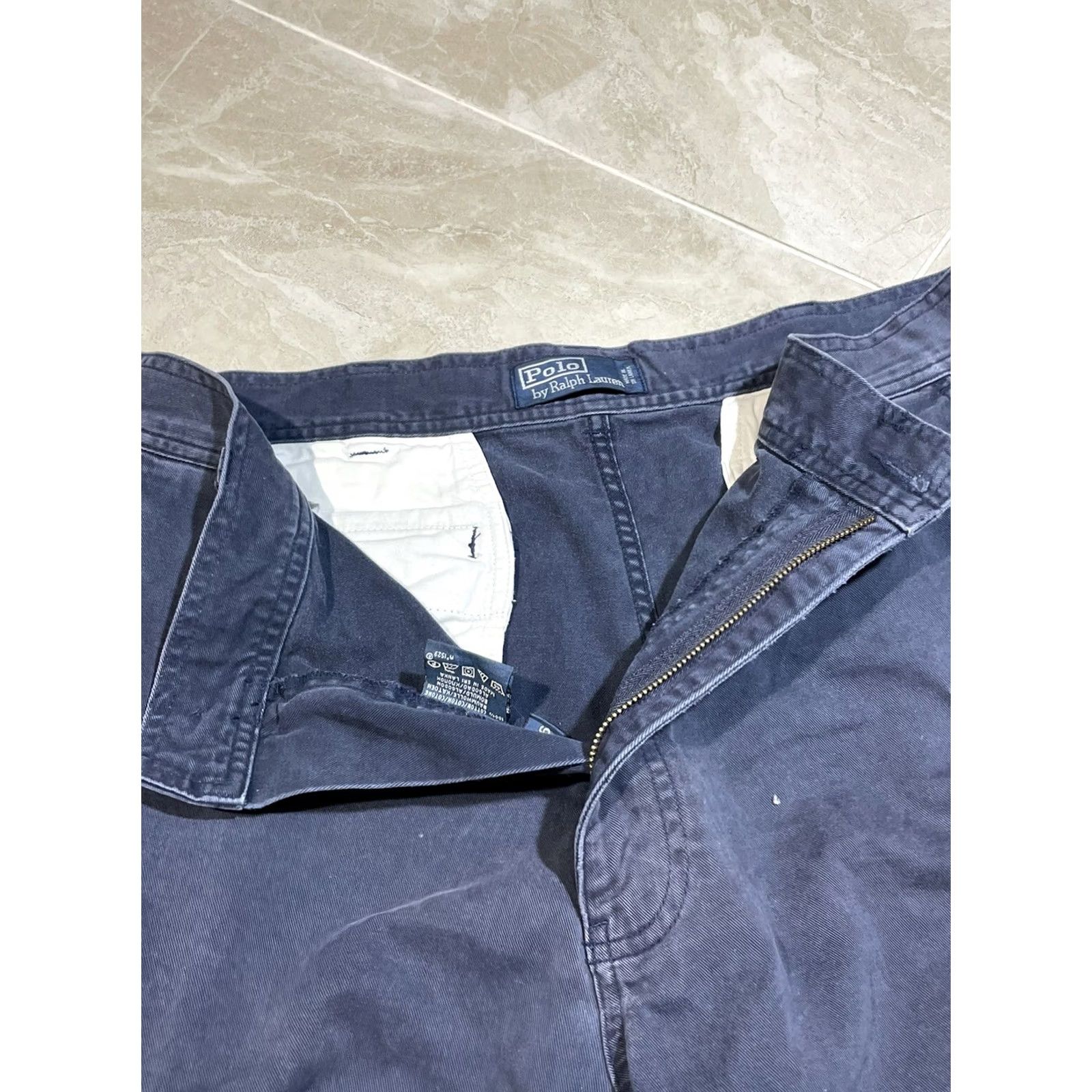 Polo Ralph Lauren VINTAGE Polo Ralph Lauren Shorts Mens 36 Dark Blue Streetwear Y2K Cargo Chino Size US M / EU 48-50 / 2 - 6 Thumbnail