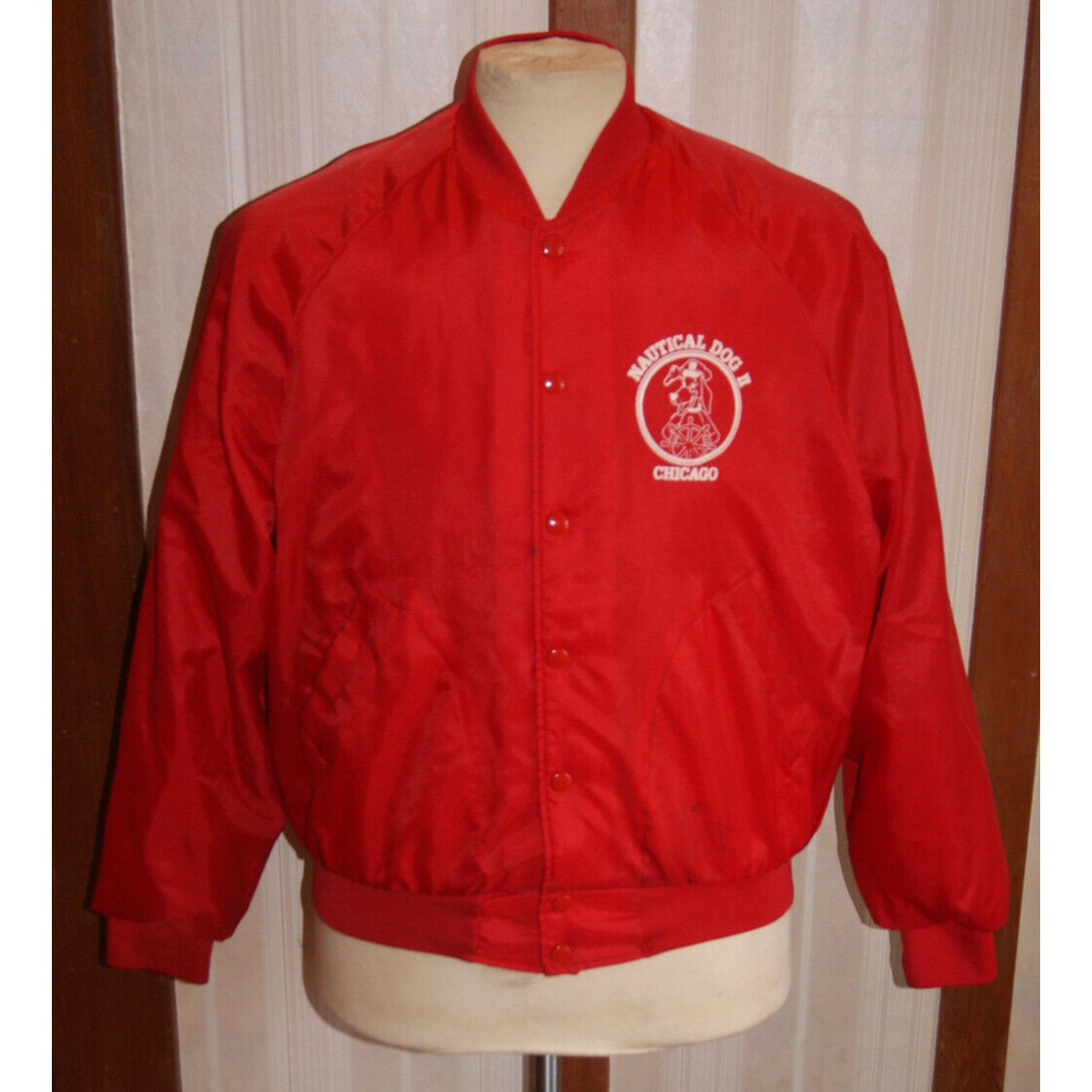 Other VTG Nautical Dog II Chicago Boat Cruise M Red Bomber Jacket Size US M / EU 48-50 / 2 - 3 Thumbnail