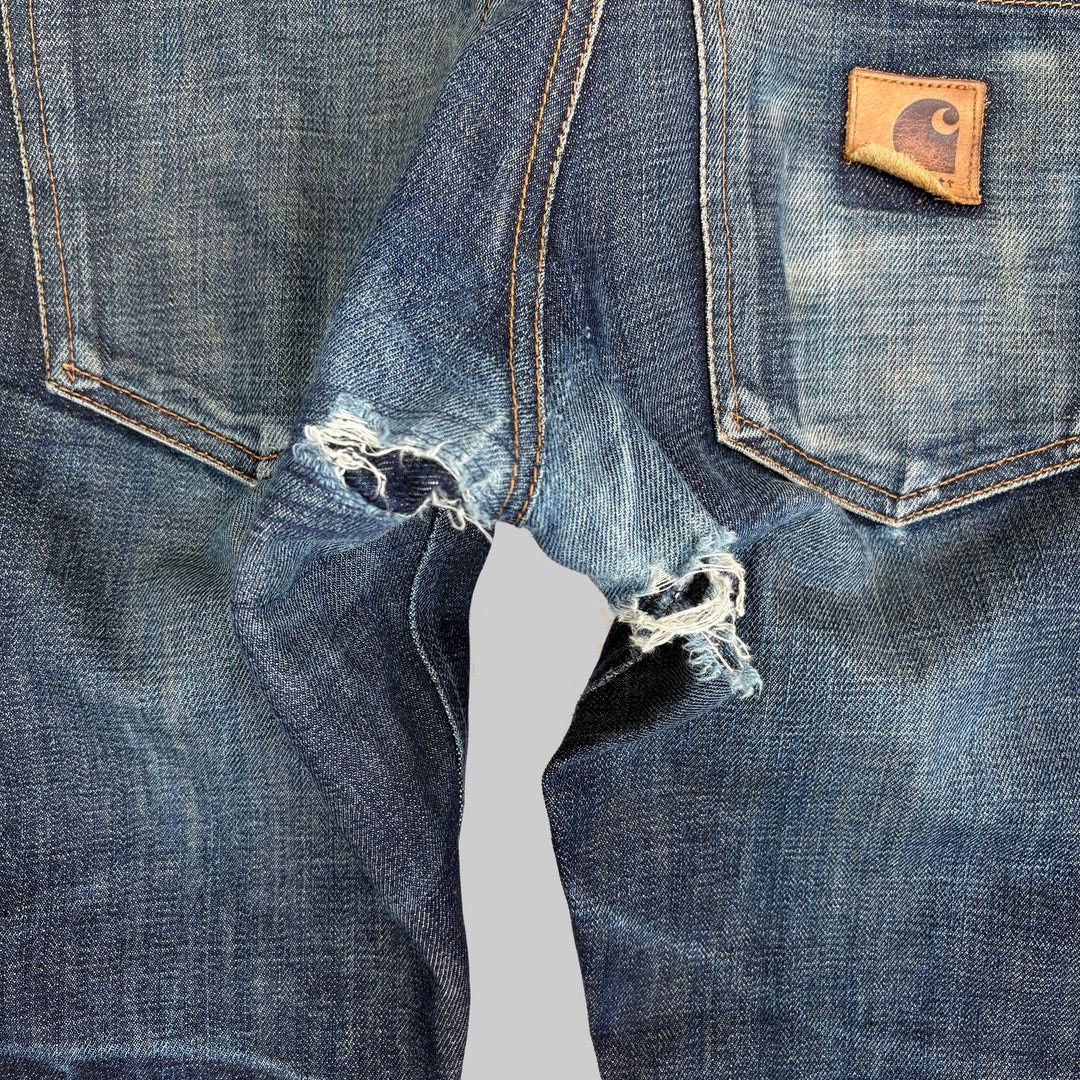 Carhartt × Carhartt Wip Carhartt ‘Privateer’ Selvedge W31 L32 Blue Denim Denim Jeans Size US 31 - 7 Thumbnail