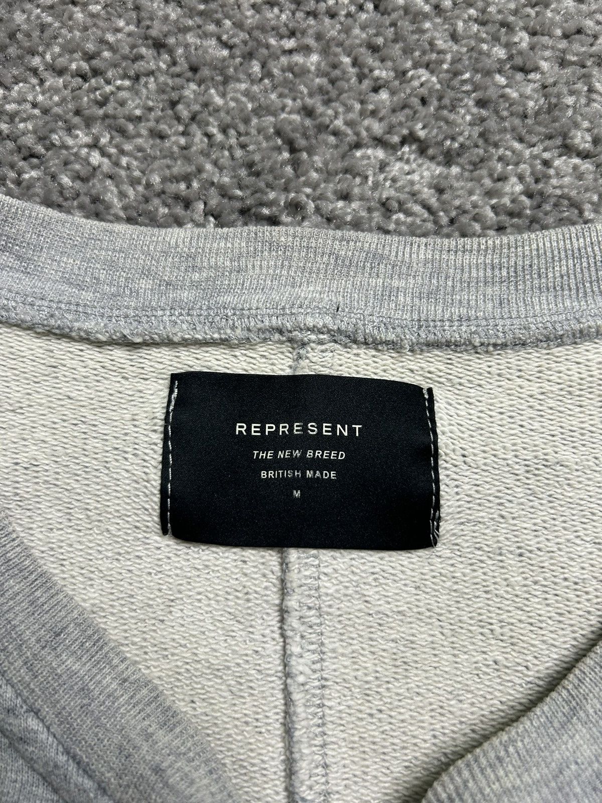 Represent Clo. Represent Boxy Cropped Blank French Terry Crewneck Size US M / EU 48-50 / 2 - 6 Thumbnail