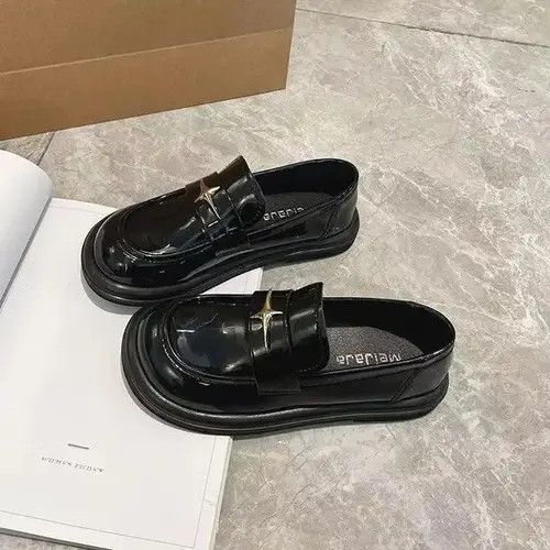 Designer × Japanese Brand × Vintage Retro British style black soft-soled loafers Size US 7.5 / IT 37.5 - 3 Thumbnail