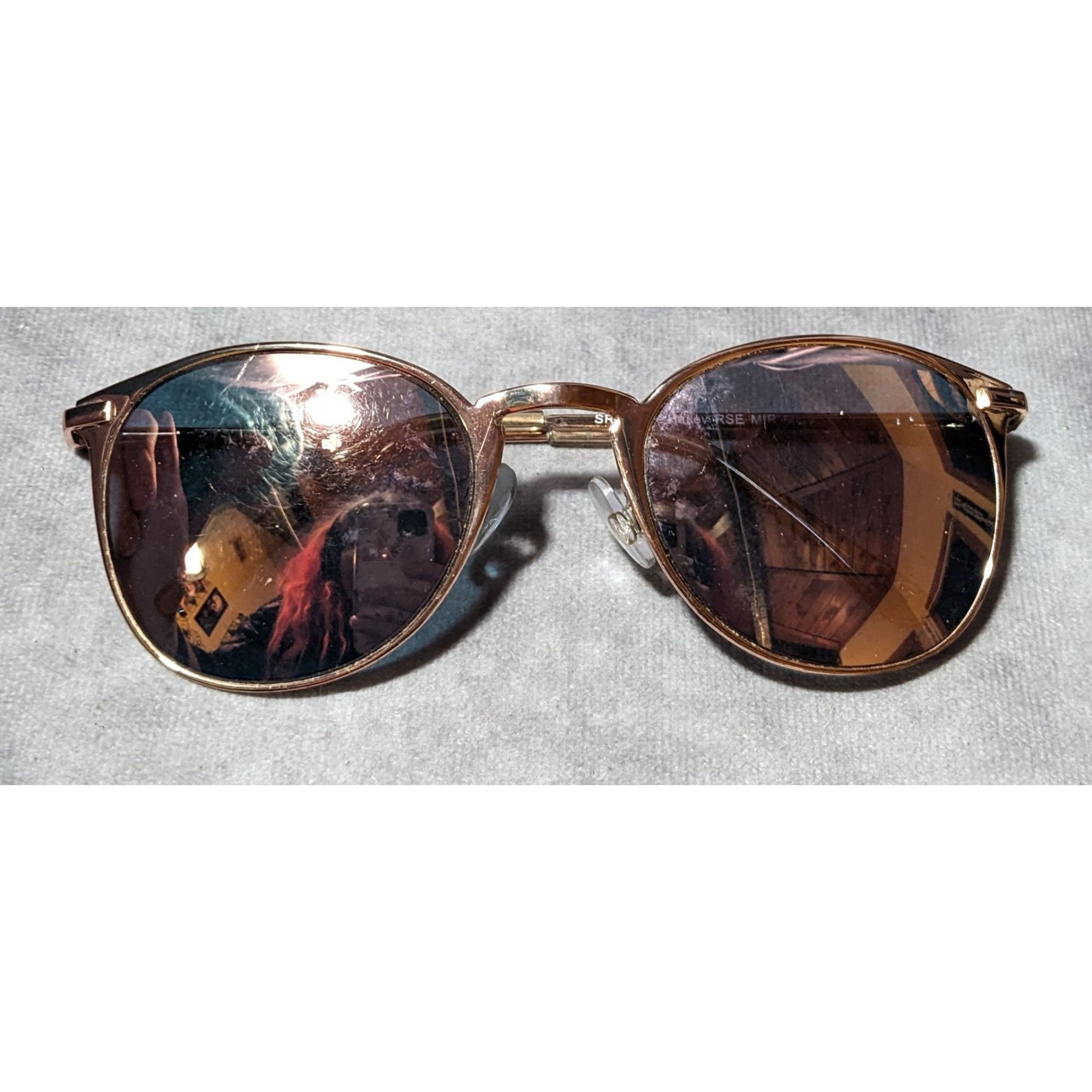 Foster Grant Foster Grant Hailey Rose Gold Mirrored Sunglasses Size ONE SIZE - 4 Thumbnail