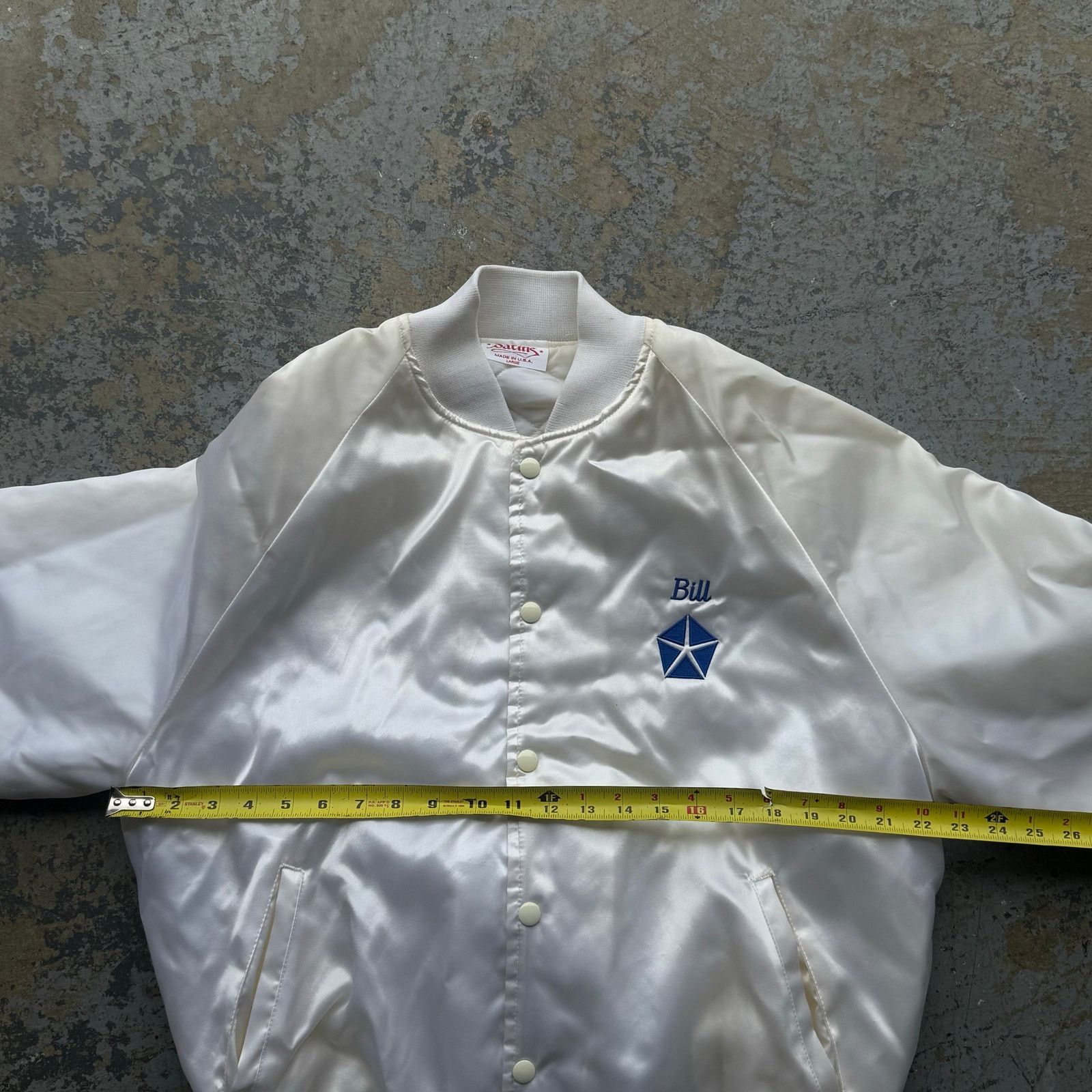 Vintage 80’s Wabash Valley Chrysler Satin Bomber Jacket L Size US L / EU 52-54 / 3 - 6 Thumbnail