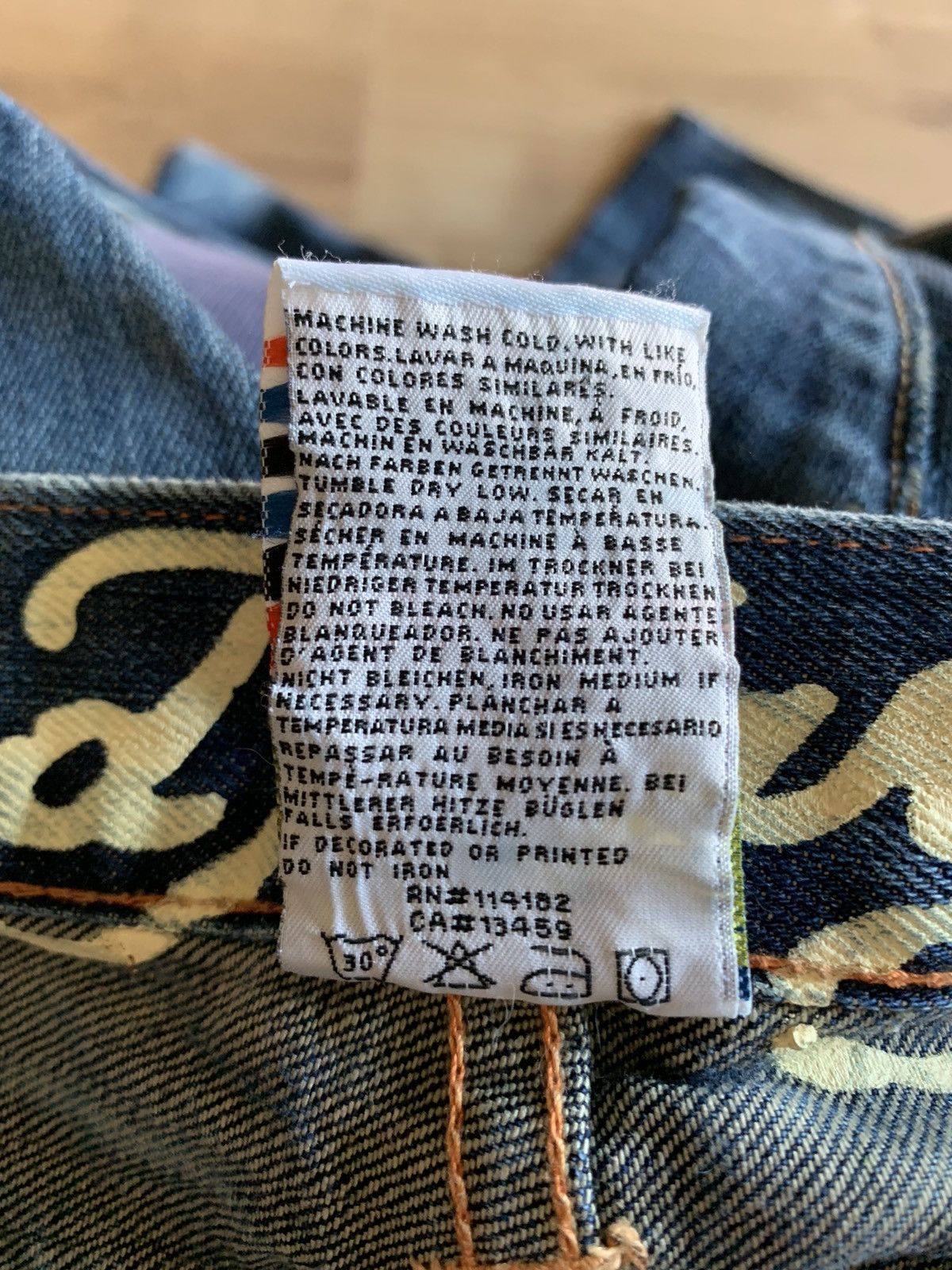Christian Audigier Vintage Ed Hardy Death Before Dishonor jeans pans Size US 36 / EU 52 - 12 Thumbnail
