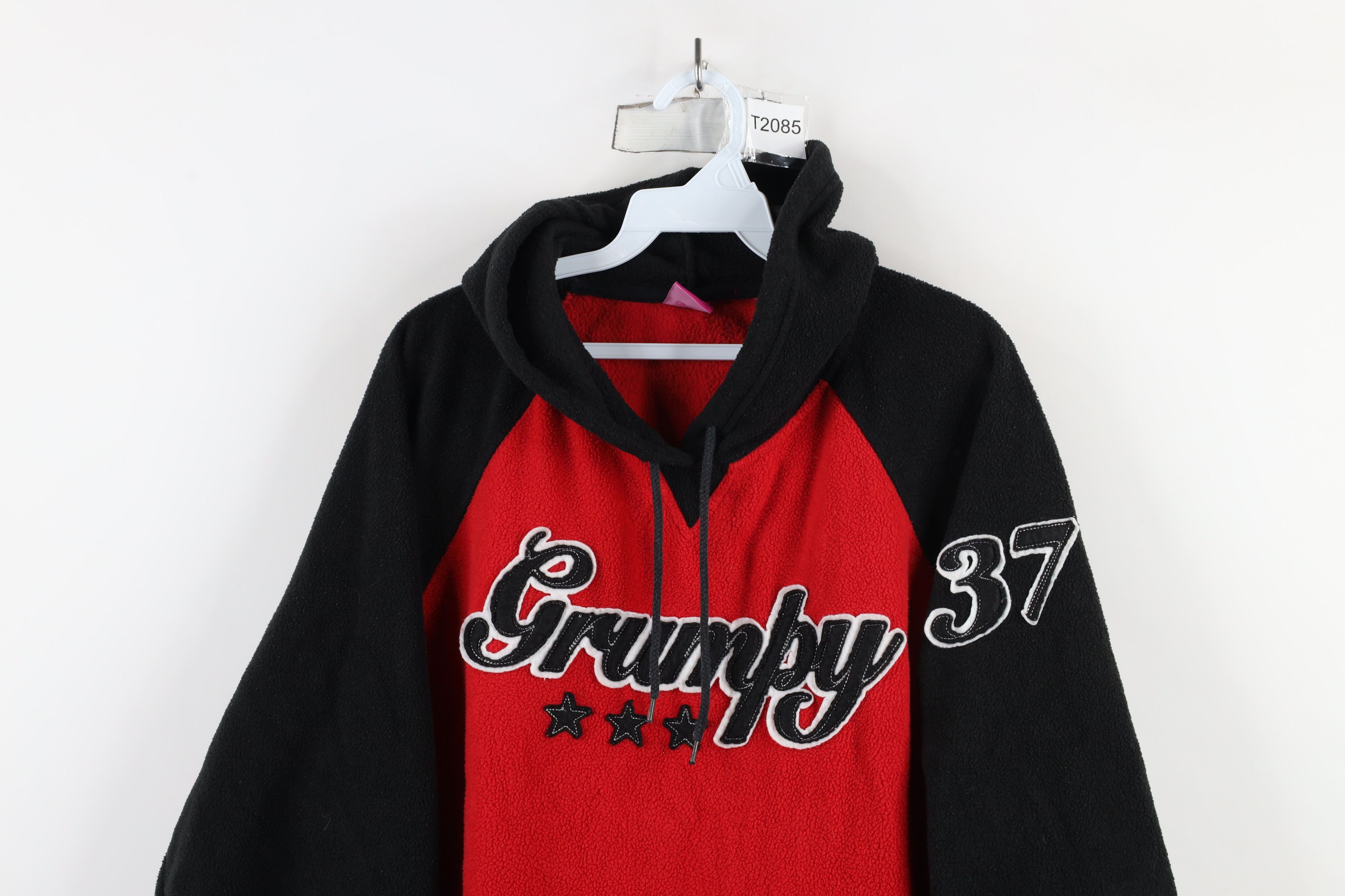 Disney × Vintage Vintage 90s Y2K Disney Grumpy Dwarf Fleece Hoodie Sweatshirt Size XL / US 12-14 / IT 48-50 - 2 Thumbnail