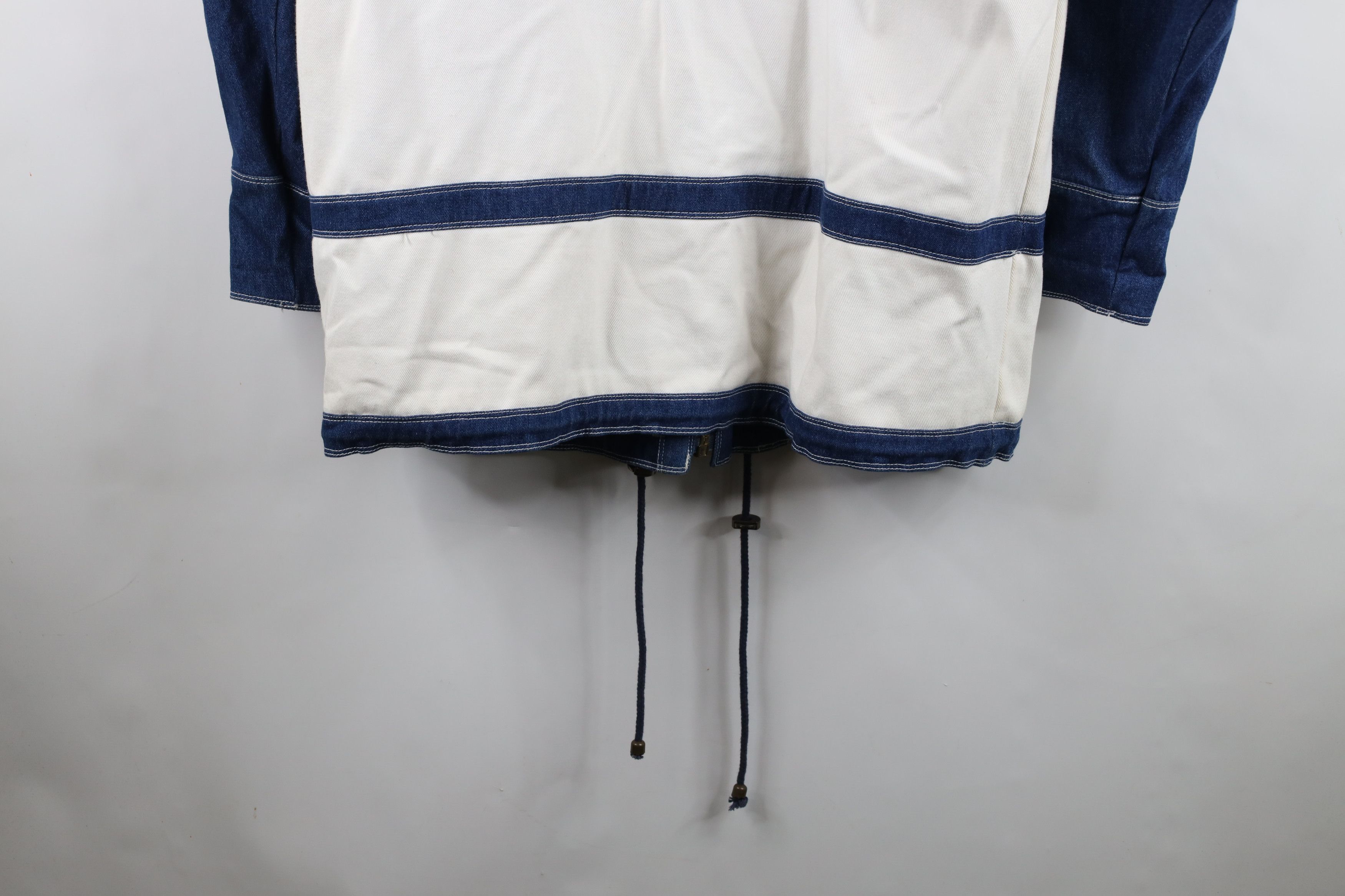 Vintage Vintage 90s Streetwear Hook Clasp Denim Hooded Parka Jacket Size XL / US 12-14 / IT 48-50 - 15 Thumbnail