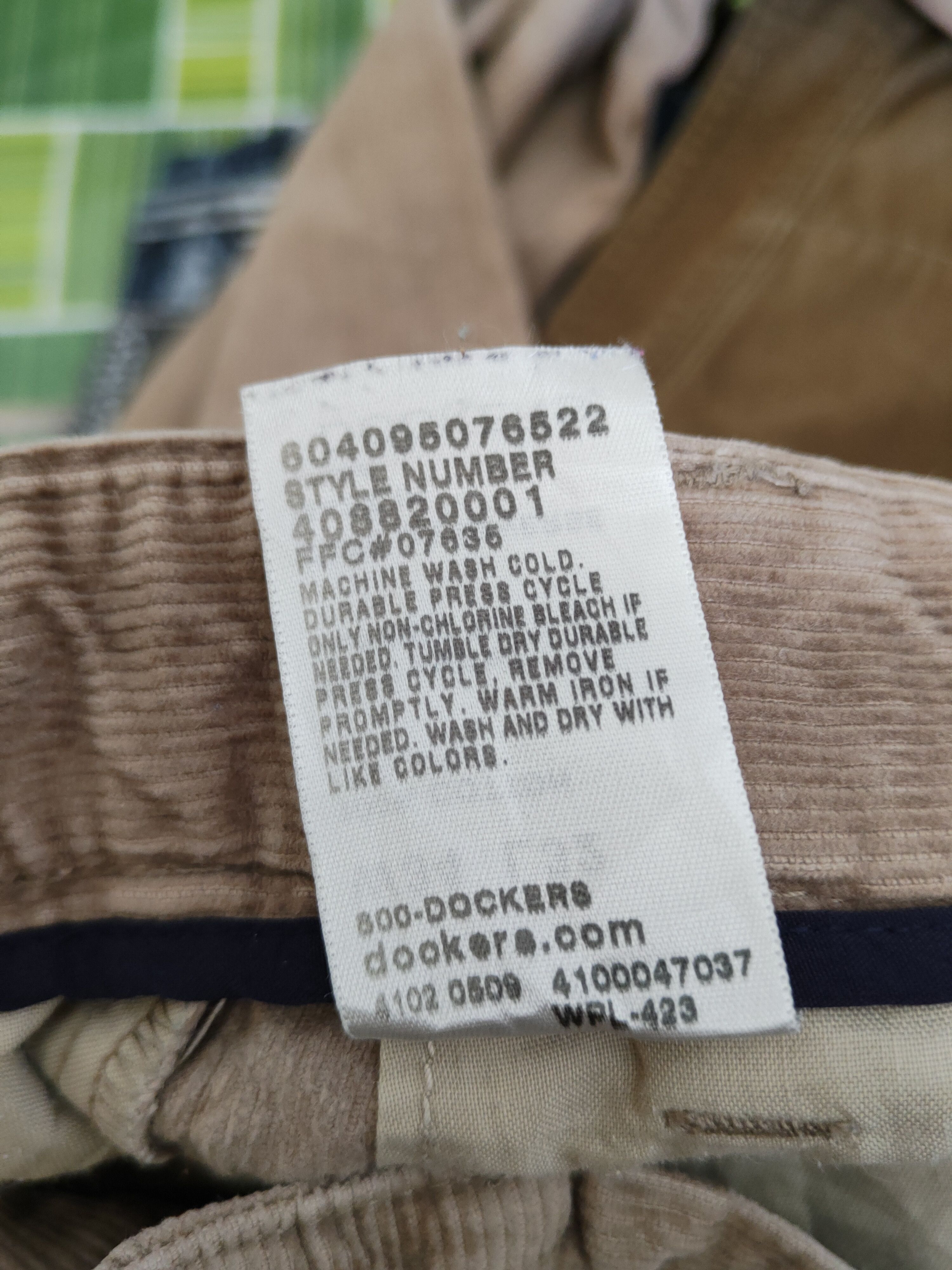 Dockers Dockers Light Brown Multipocket Corduroy Pants #W1314 Size US 33 - 13 Thumbnail