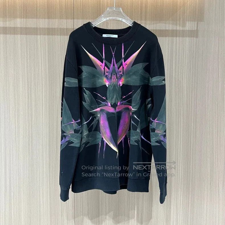 Givenchy Givenchy Black Paradise Bird Print Sweatshirt. Size US XL / EU 56 / 4 - 2 Thumbnail