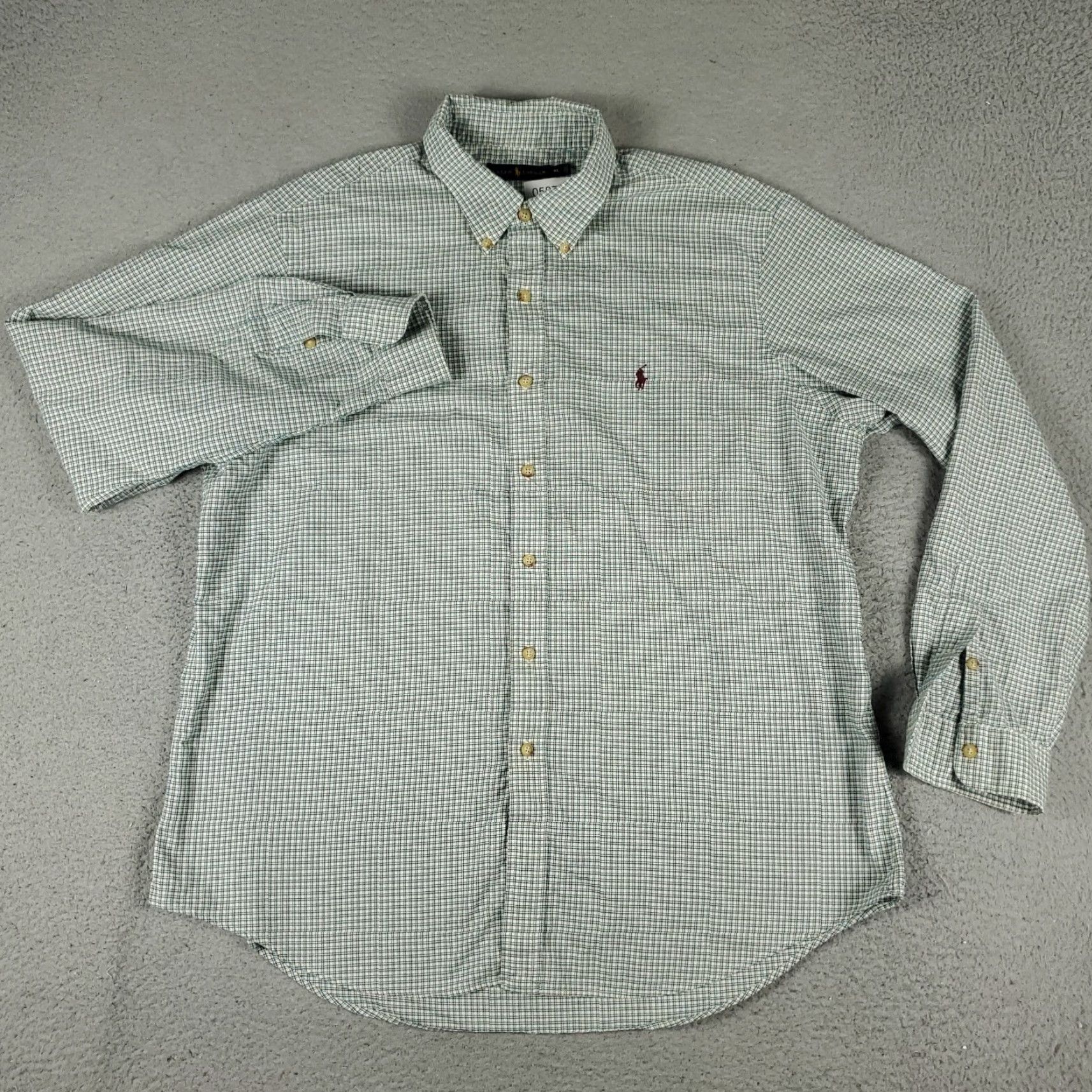Ralph Lauren Ralph Lauren Shirt Mens XL Green Plaid Pony Casual Button Up Long Sleeve Size US XL / EU 56 / 4 - 3 Thumbnail