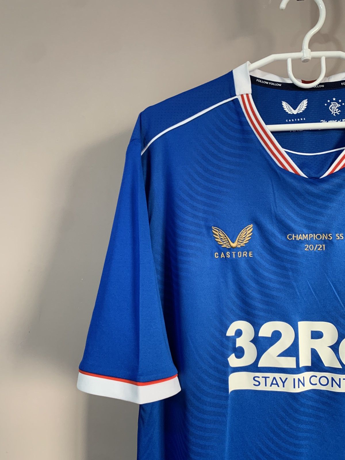 Other Rangers FC Glasgow 2020 Champions soccer jersey castore Size US XXL / EU 58 / 5 - 3 Thumbnail
