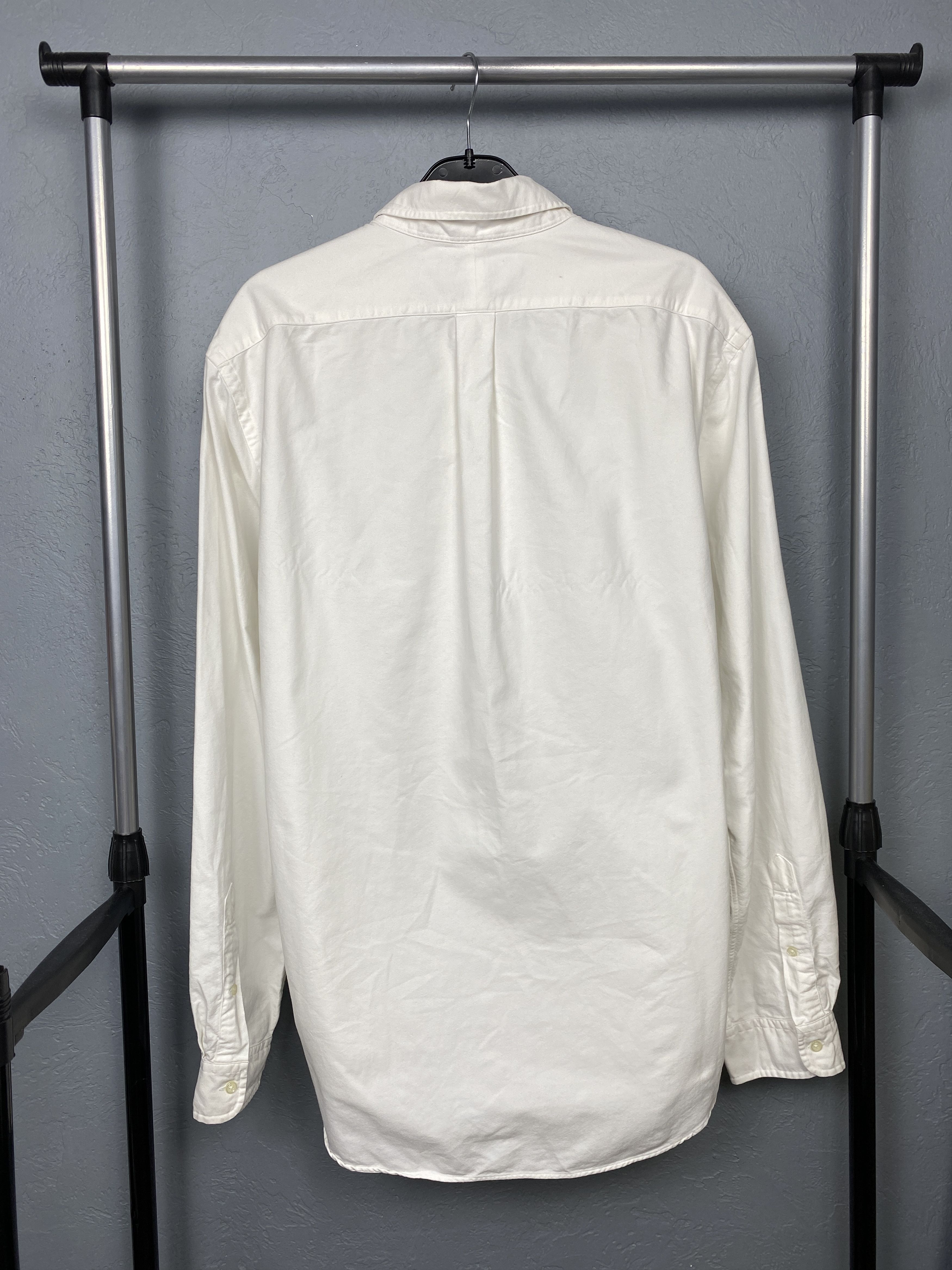 Polo Ralph Lauren Polo Ralph Lauren Vintage Mens White Long Sleeve Shirt Size US XXL / EU 58 / 5 - 7 Thumbnail