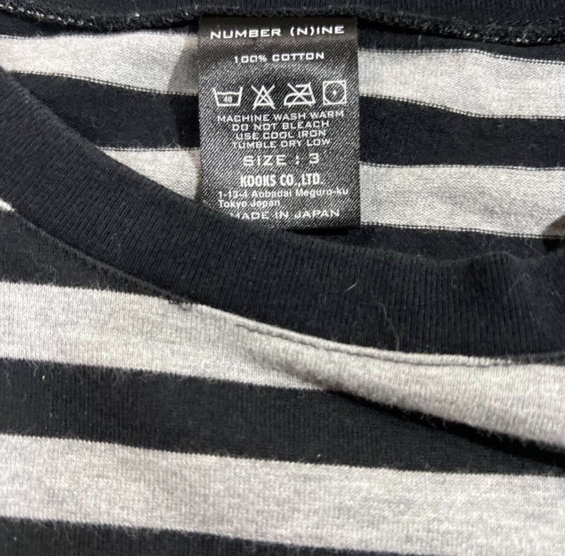 Number (N)ine Number (N)ine Striped Short Sleeve Logo Tee Size US L / EU 52-54 / 3 - 4 Thumbnail