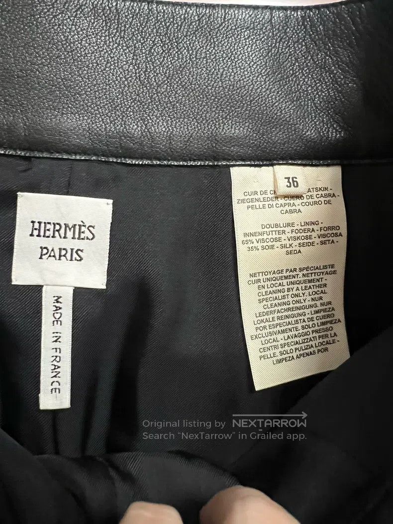Hermes Hermes Full Leather Black Shorts Size 24" / US 00 / IT 34 - 5 Thumbnail