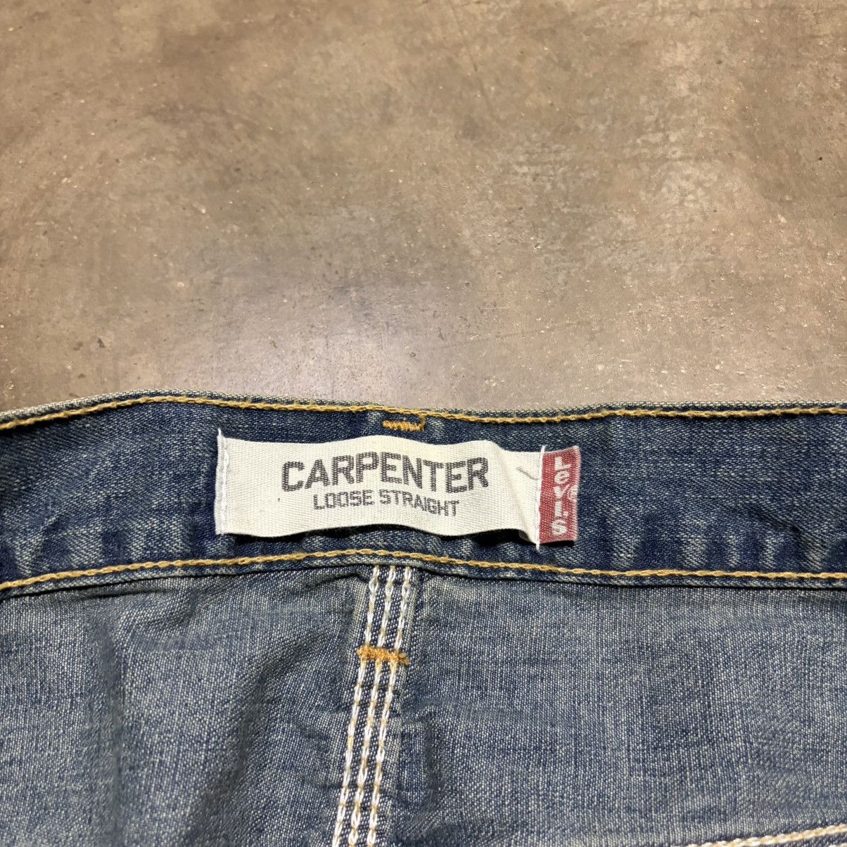 Levi's Vintage Levis Carpenter Jeans Baggy Denim Skater Faded Y2K Size US 34 / EU 50 - 12 Thumbnail