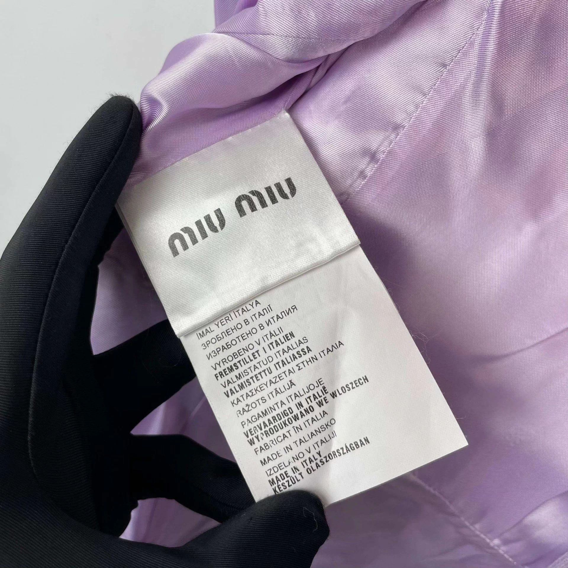 Miu Miu MIU MIU light purple cotton coat size 160/72 Size S / US 4 / IT 40 - 4 Thumbnail