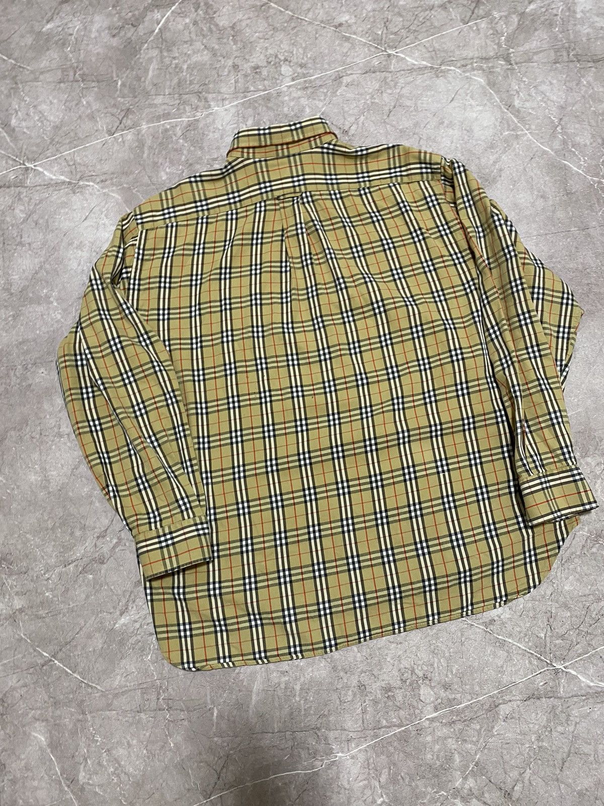 Vintage 90s Burberrys of London Button Nova Check Shirt Y2K