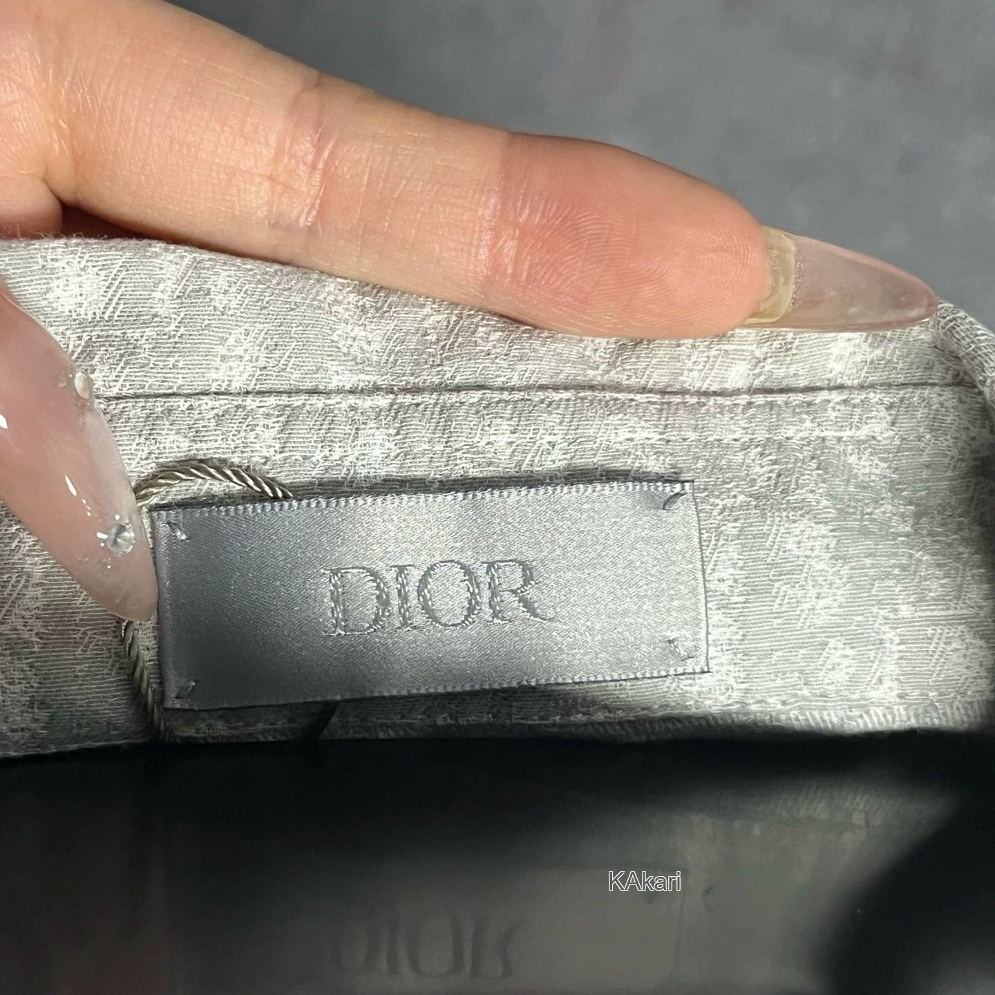 Dior Dior Gray Stripe Logo Short Sleeve Shirt Size US XXS / EU 40 - 3 Thumbnail
