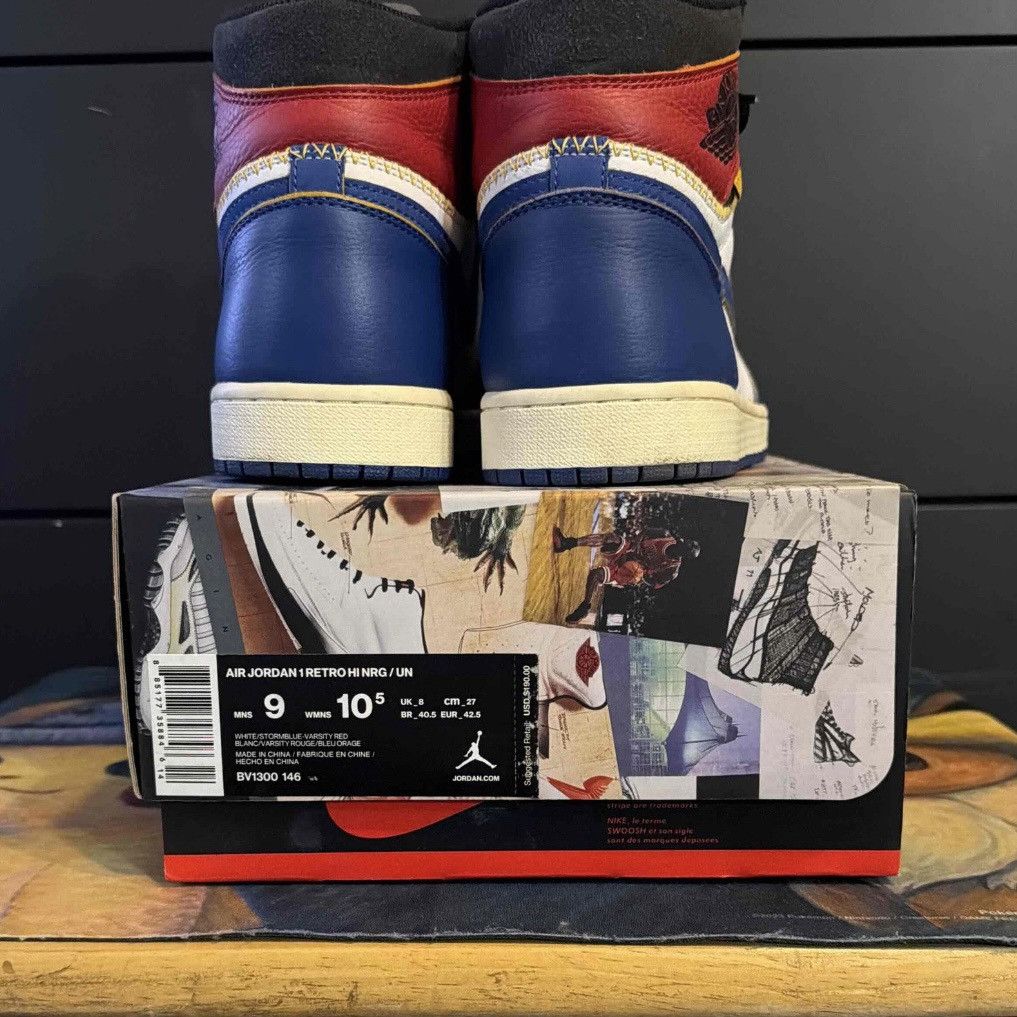 Jordan Brand × Union LA Union LA x Nike Air Jordan 1 Retro Hi Storm Blue Size 9 Used Size US 9 / EU 42 - 7 Thumbnail